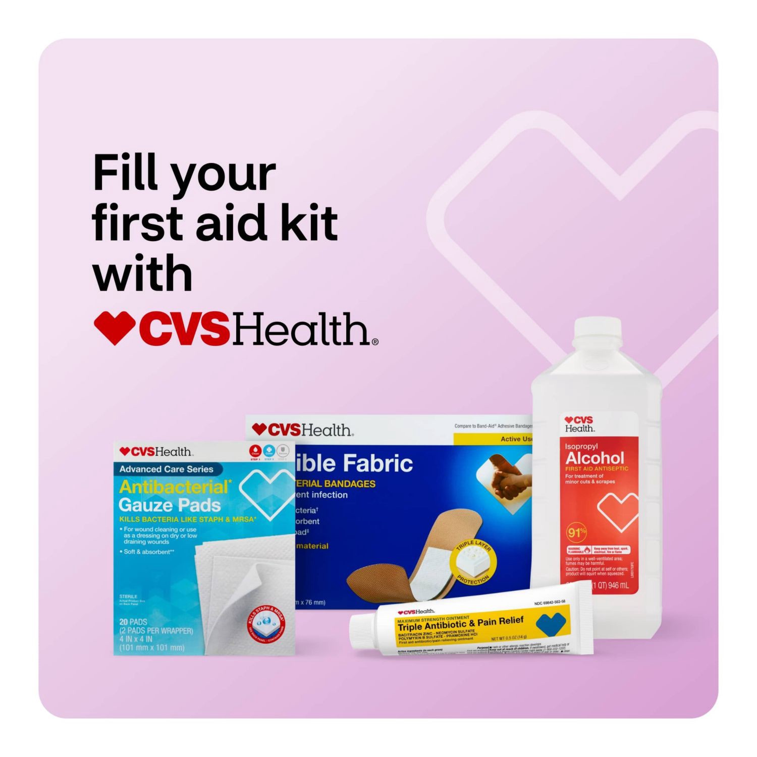 slide 3 of 7, Cvs Health Rubbing Alcohol, 32 Oz, 1 ct