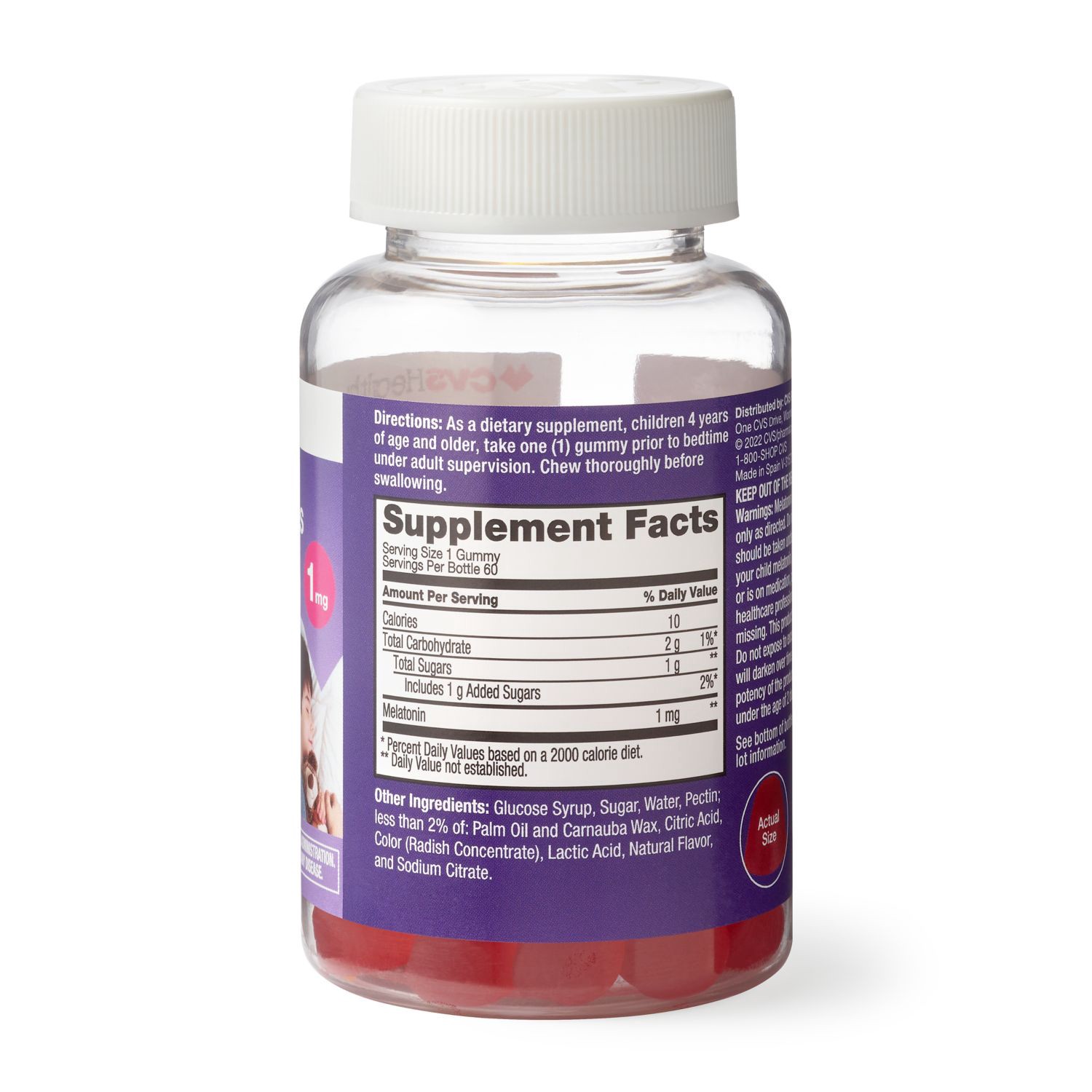 slide 4 of 4, Cvs Health Kid's Melatonin Gummies, 60 Ct, 1 ct