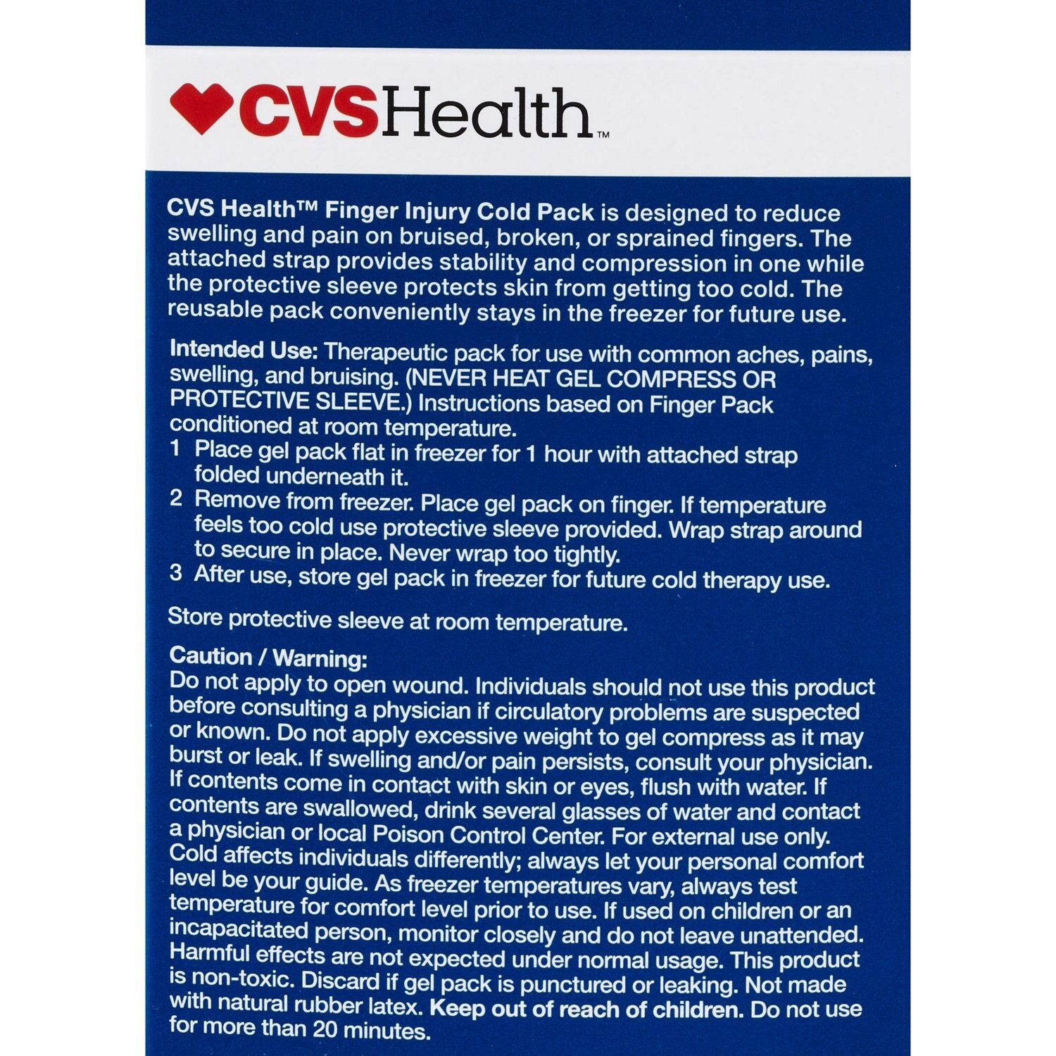 slide 3 of 4, CVS Health Finger Injury Cold Pack, 1 ct