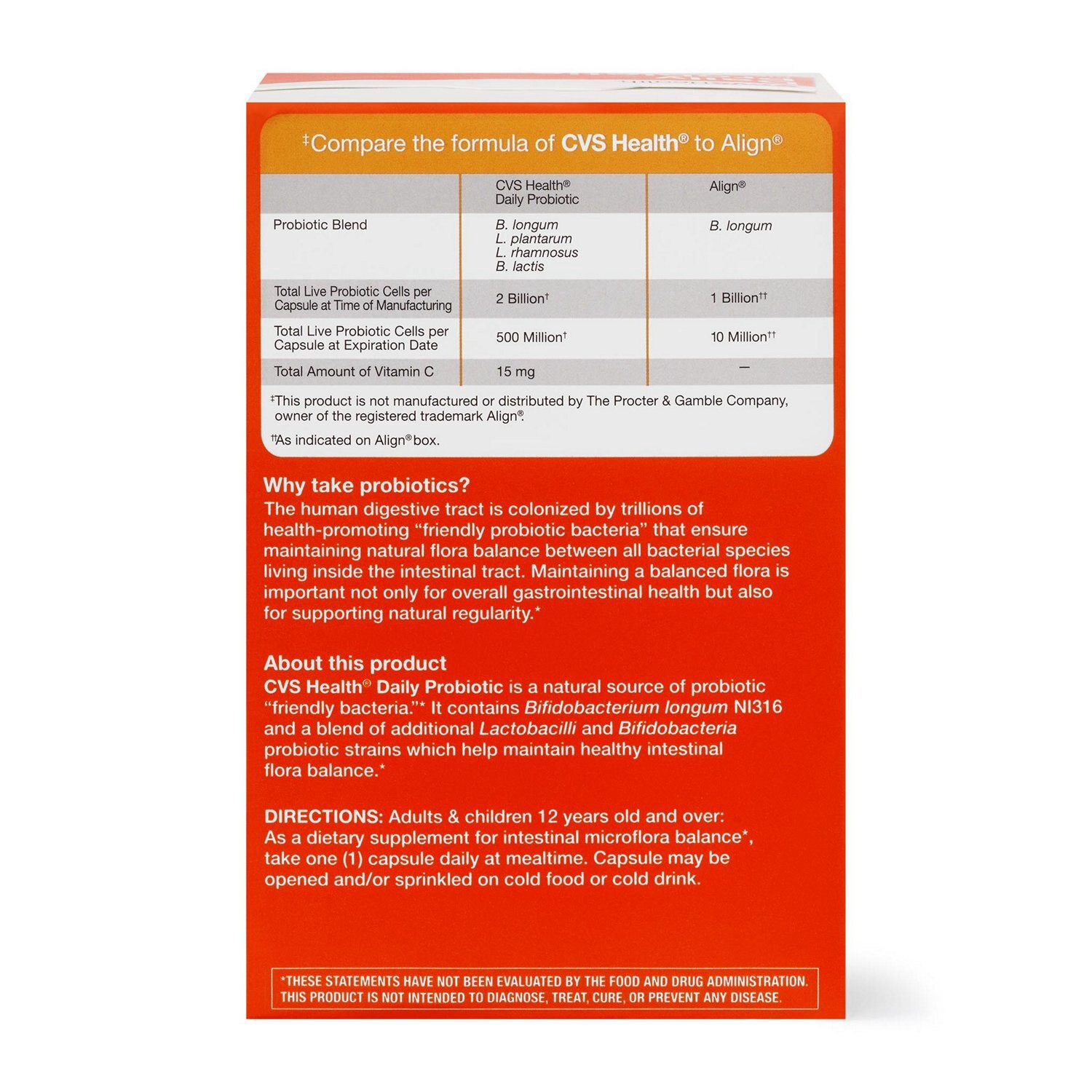 slide 4 of 6, Cvs Health Daily Probiotic, 28 Ct, 1 ct