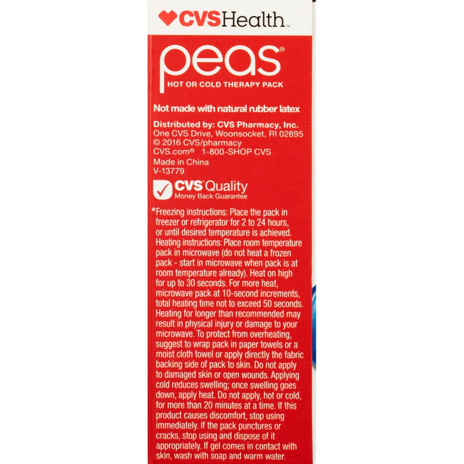 slide 2 of 4, Cvs Health Peas Hot Or Cold Therapy Pack, Medium, 1 ct