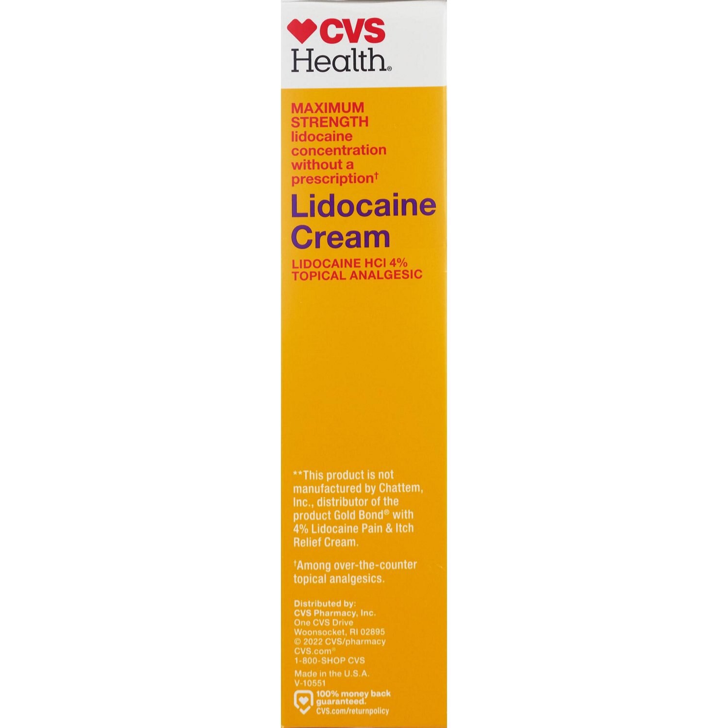 slide 7 of 8, CVS Health Maximum Strength Lidocaine Cream, 1.75 Oz, 1 ct