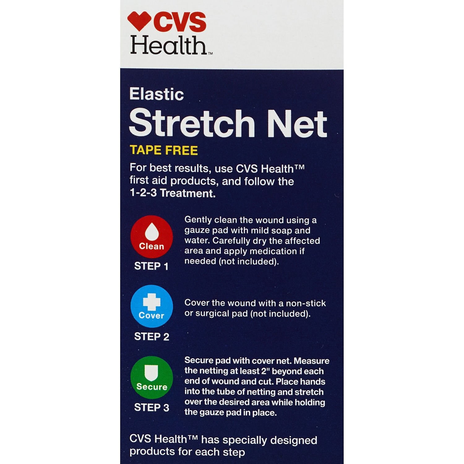 slide 2 of 3, CVS Health Elastic Stretch Net, 1 Roll, 1 ct