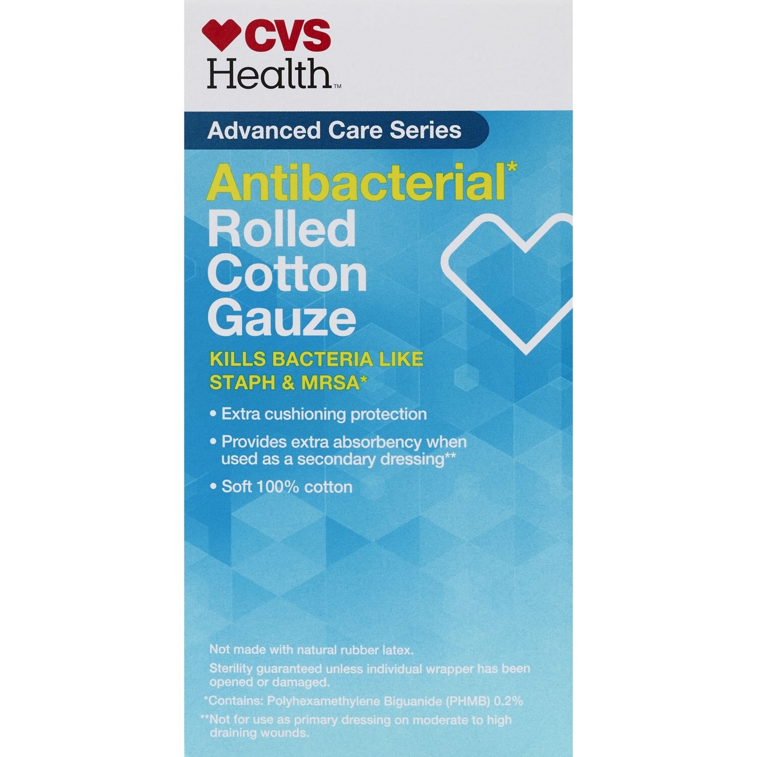 slide 4 of 4, CVS Health Sterile Antibacterial Bandage Roll, 1 ct