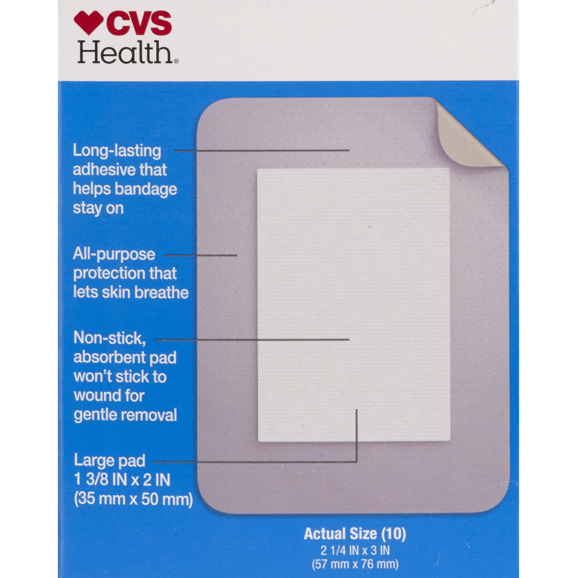 slide 3 of 11, CVS Health Adhesive Pads, Medium, 10 Ct, 1 ct
