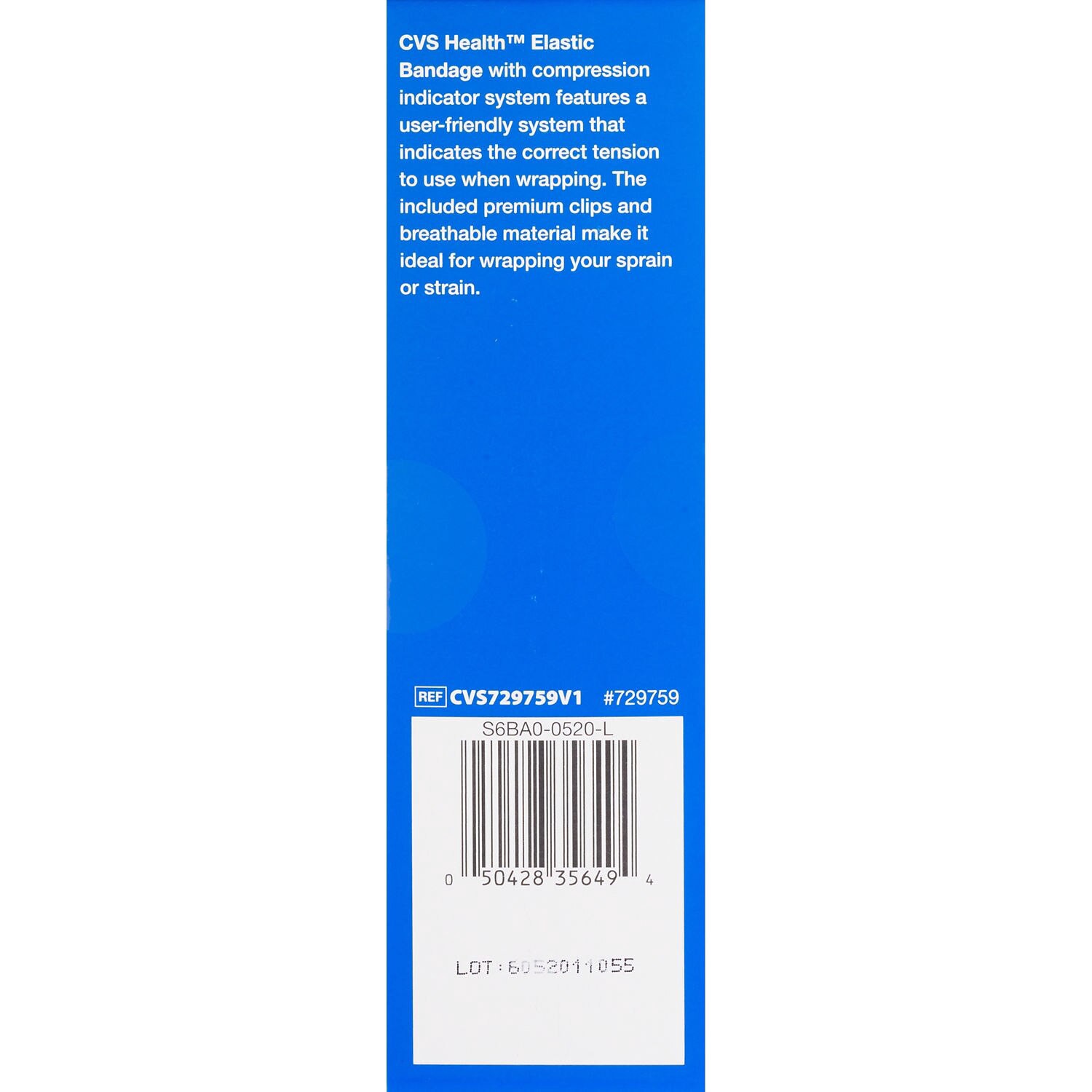 slide 5 of 5, CVS Health Elastic Bandage, 6In X 1.8Yd, 1 ct