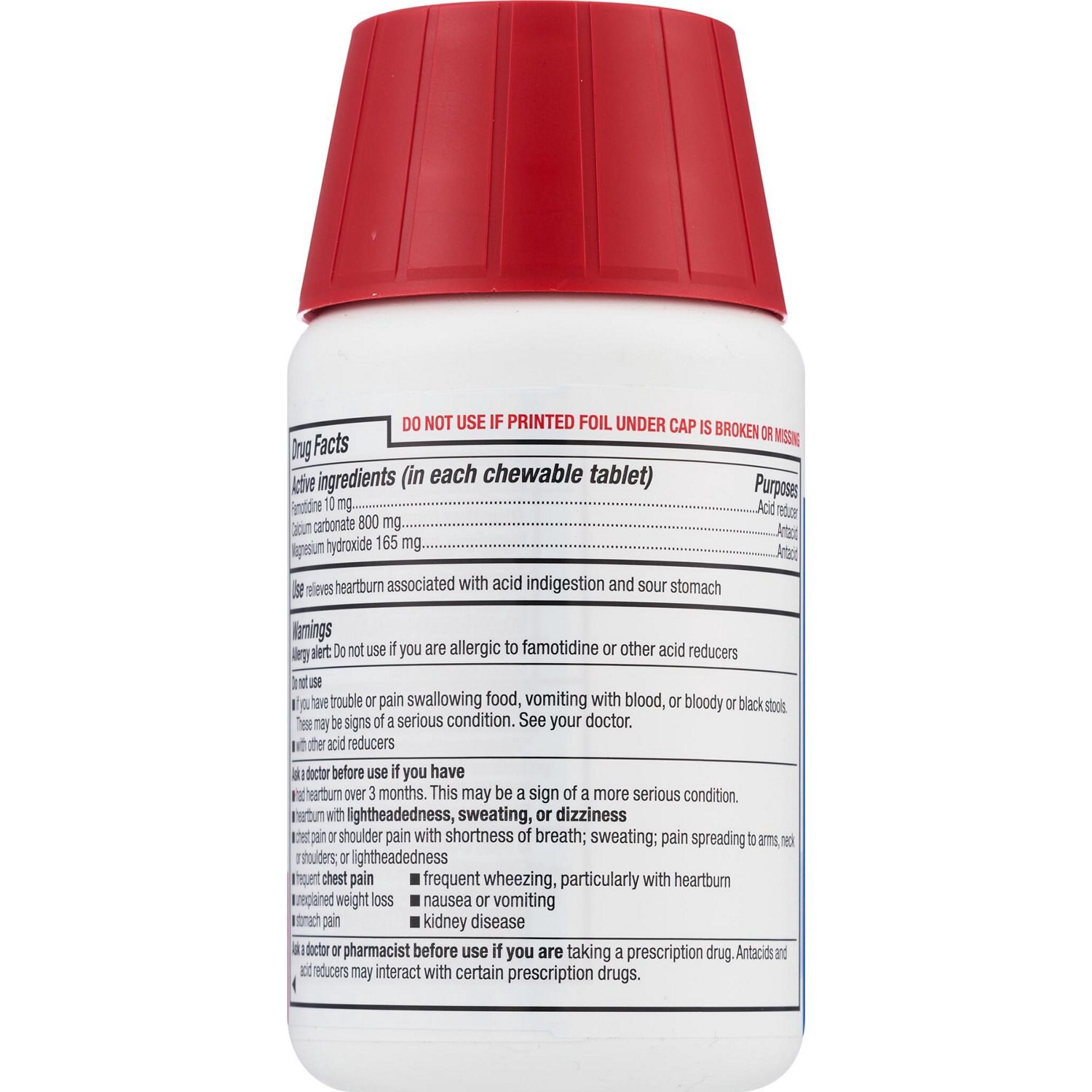 slide 3 of 5, CVS Health Dual Action Complete Acid Reducer Plus Antacid Tablets Berry, 50 ct