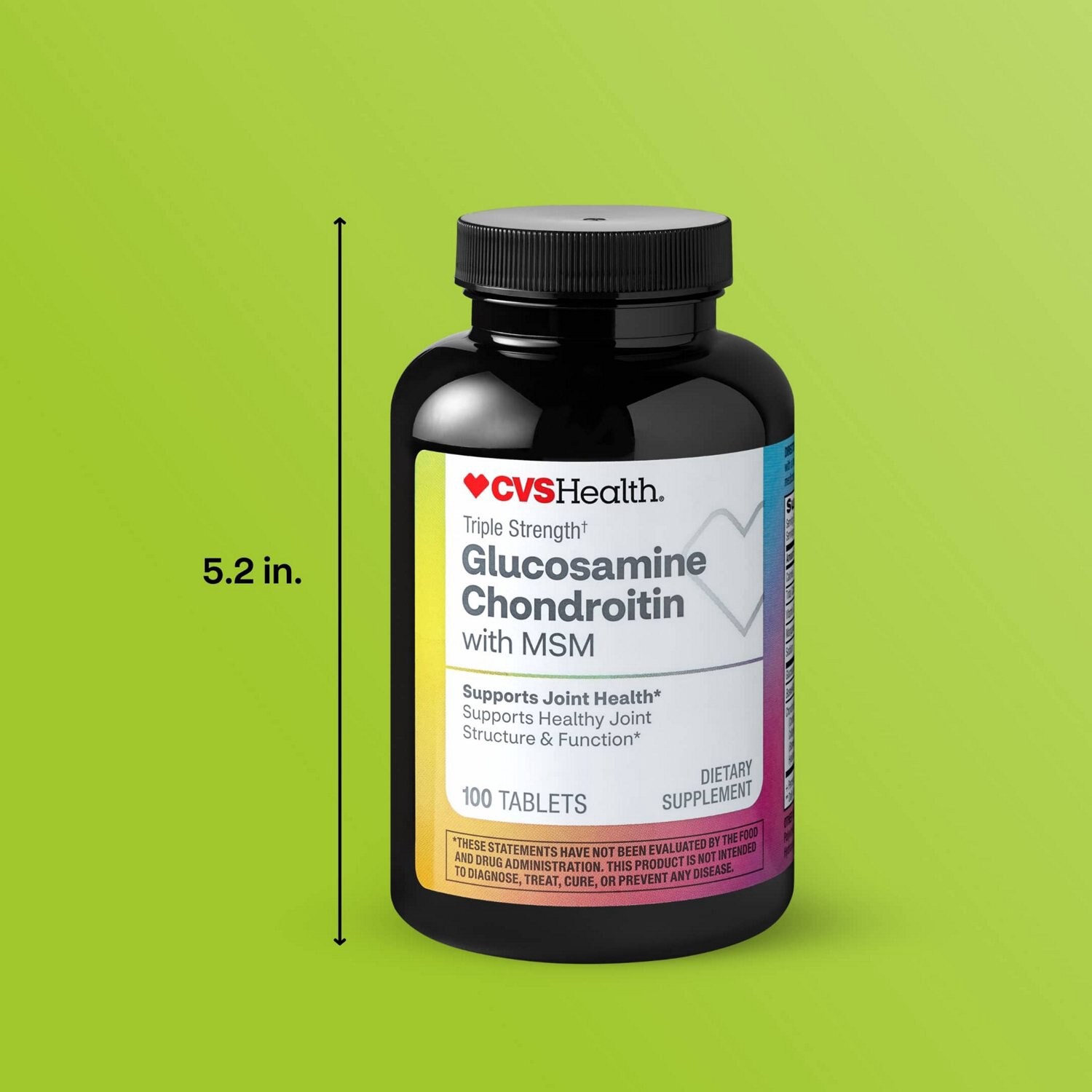 slide 10 of 10, Cvs Health Glucosamine Chondroitin With Msm Caplets, 100 Ct, 1 ct