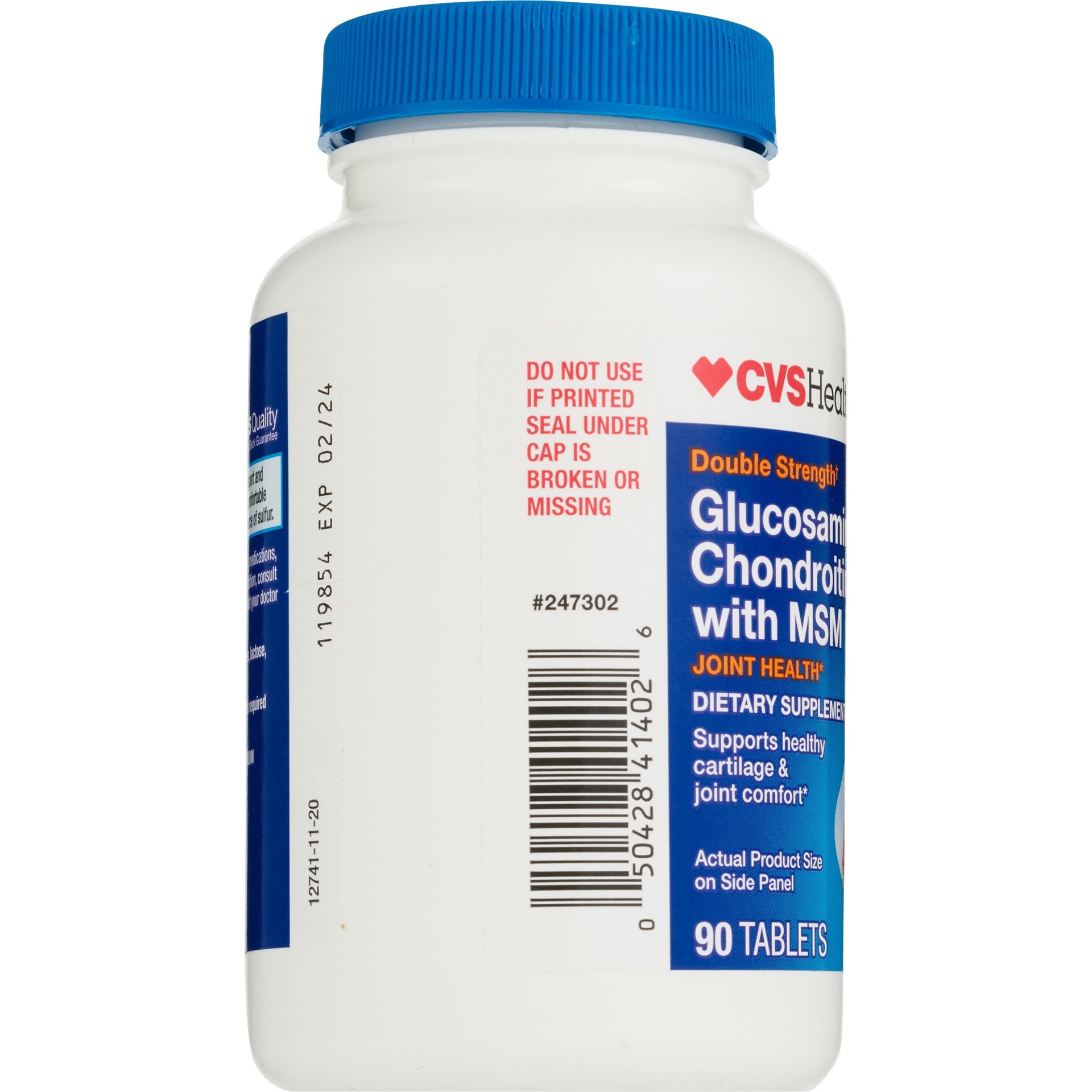 slide 4 of 6, CVS Health Glucosamine Chondroitin With Msm Tablets, 90 Ct, 1 ct