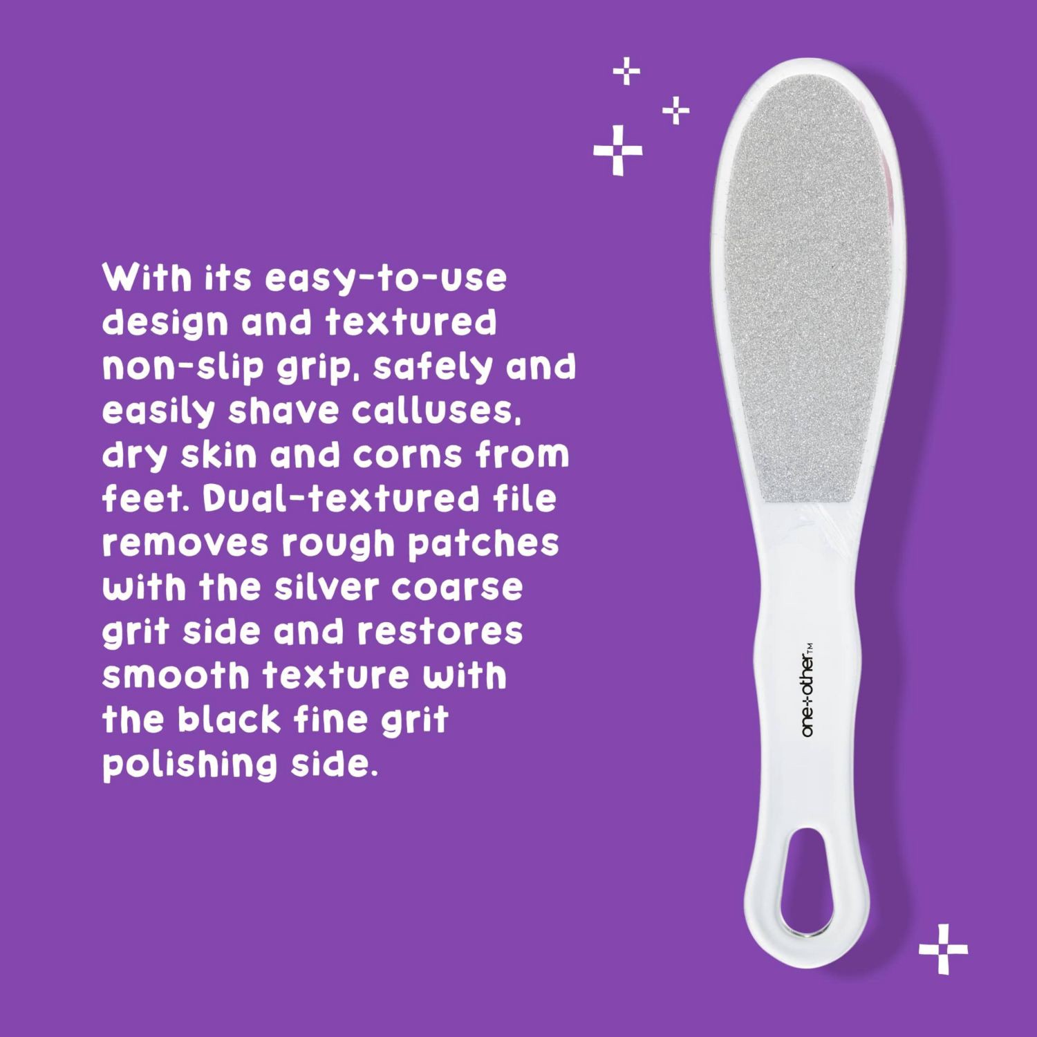 slide 5 of 6, One+Other Foot File, 1 ct