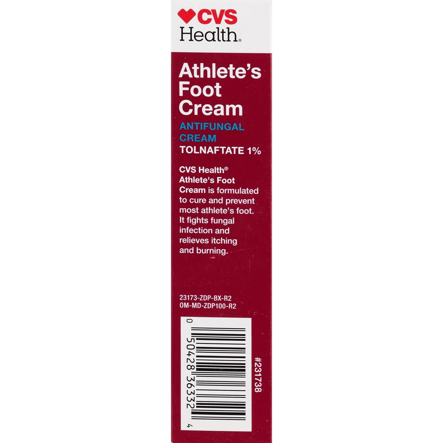 slide 3 of 5, Cvs Health Athlete's Foot Antifungal Cream, 0.5 Oz, 1 ct