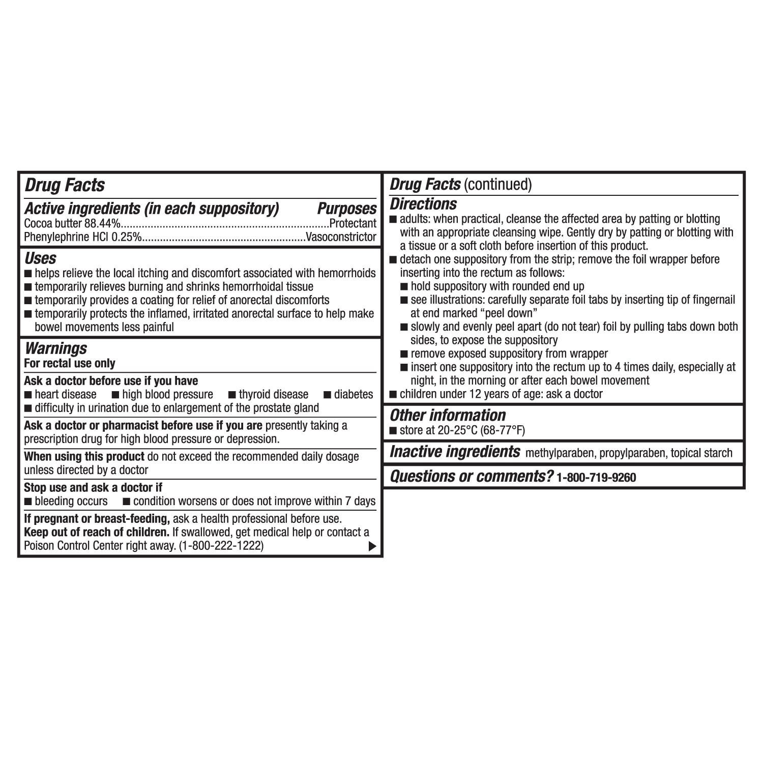 slide 3 of 7, CVS Health Hemorrhoidal Suppositories, 24 Ct, 24 ct