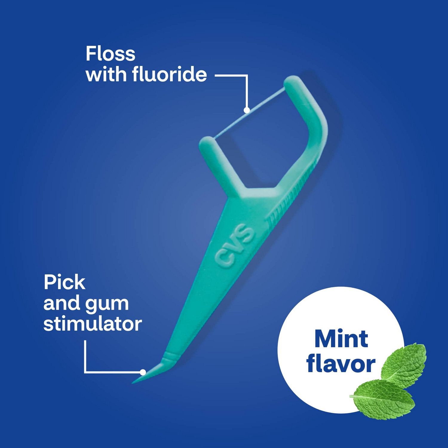 slide 3 of 6, CVS Health Advanced Floss Picks, 150Ct, 1 ct