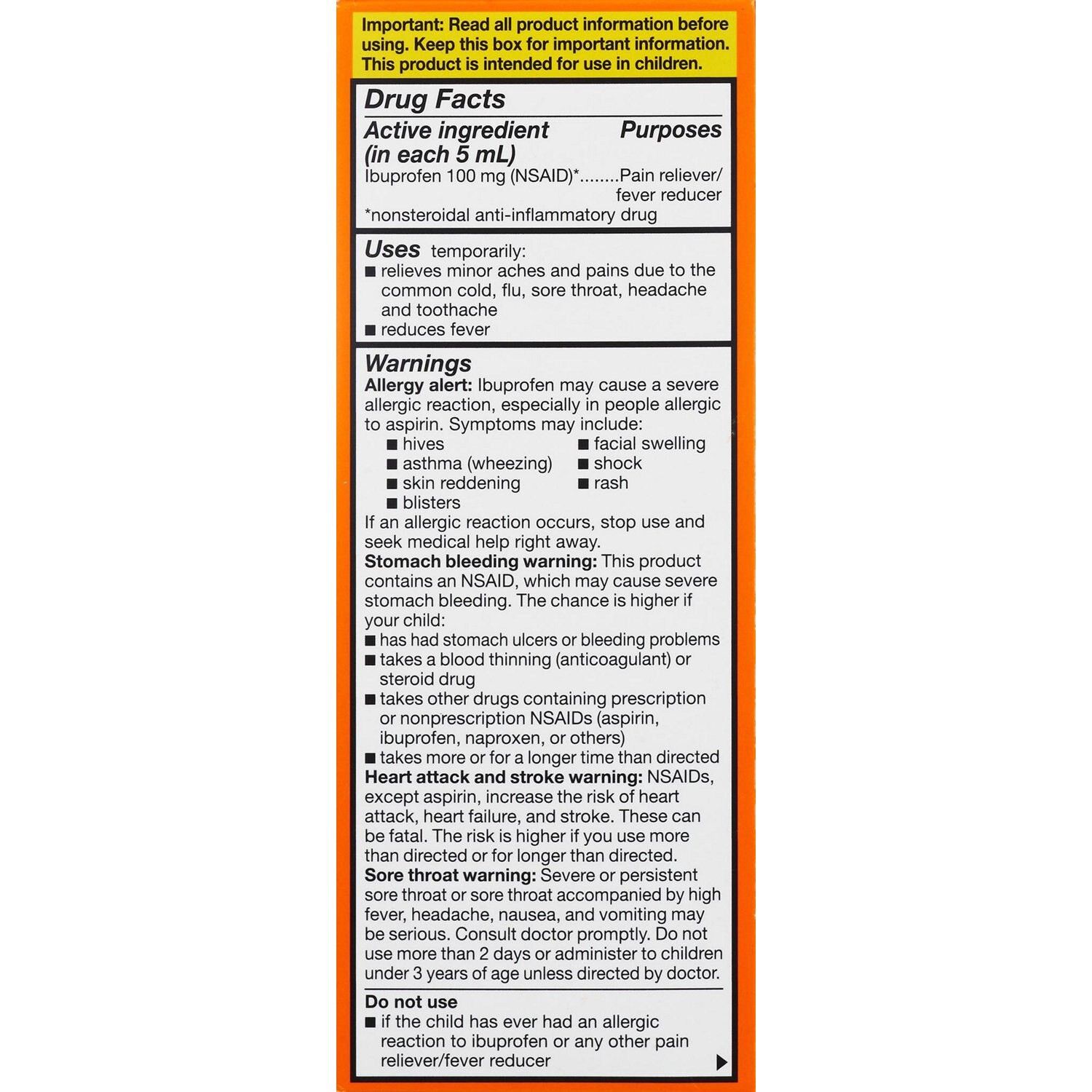 slide 6 of 7, CVS Health Children's Ibuprofen Pain Reliever & Fever Reducer (Nsaid) Oral Suspension, Bubble Gum, 4 Fl Oz, 4 oz