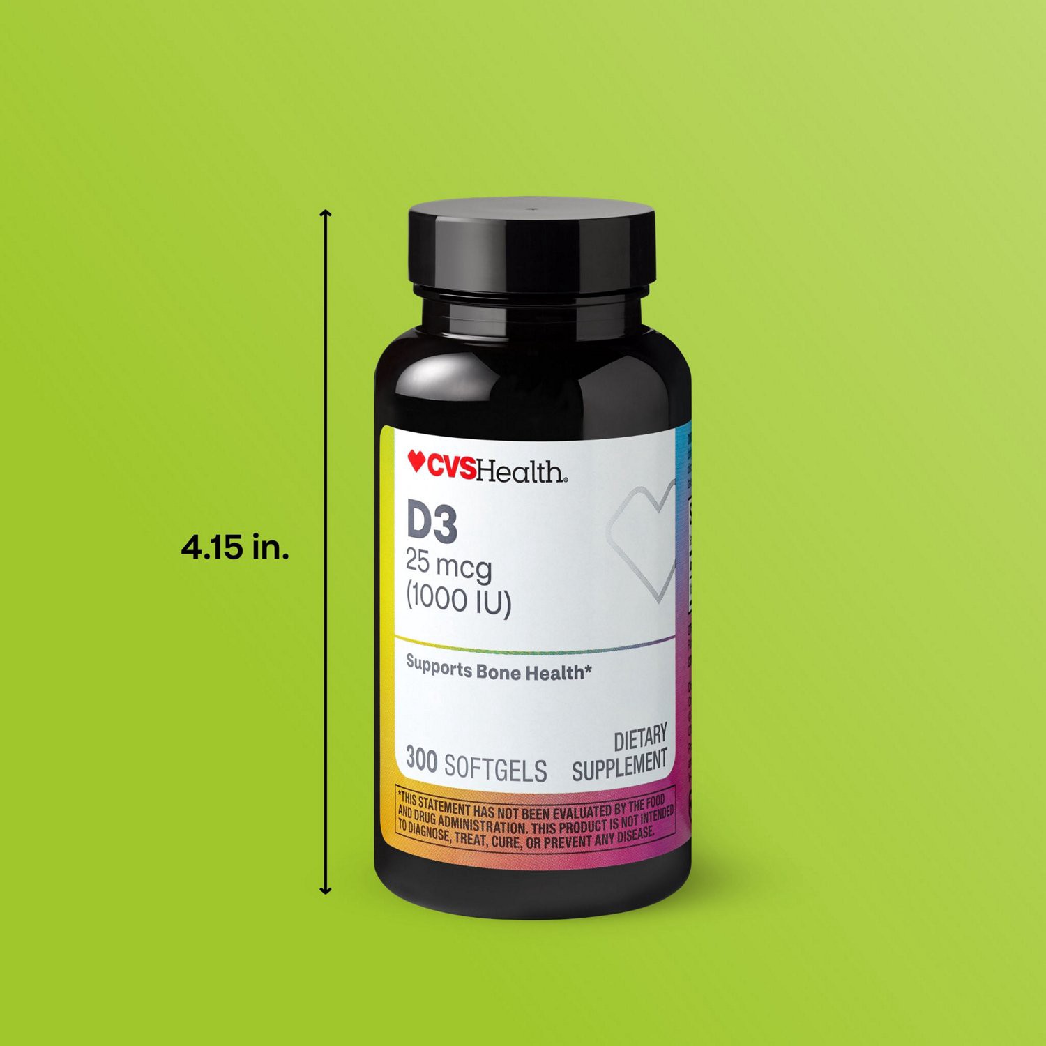 slide 3 of 11, CVS Health Vitamin D3 1000Iu Softgels, 300 Ct, 1 ct