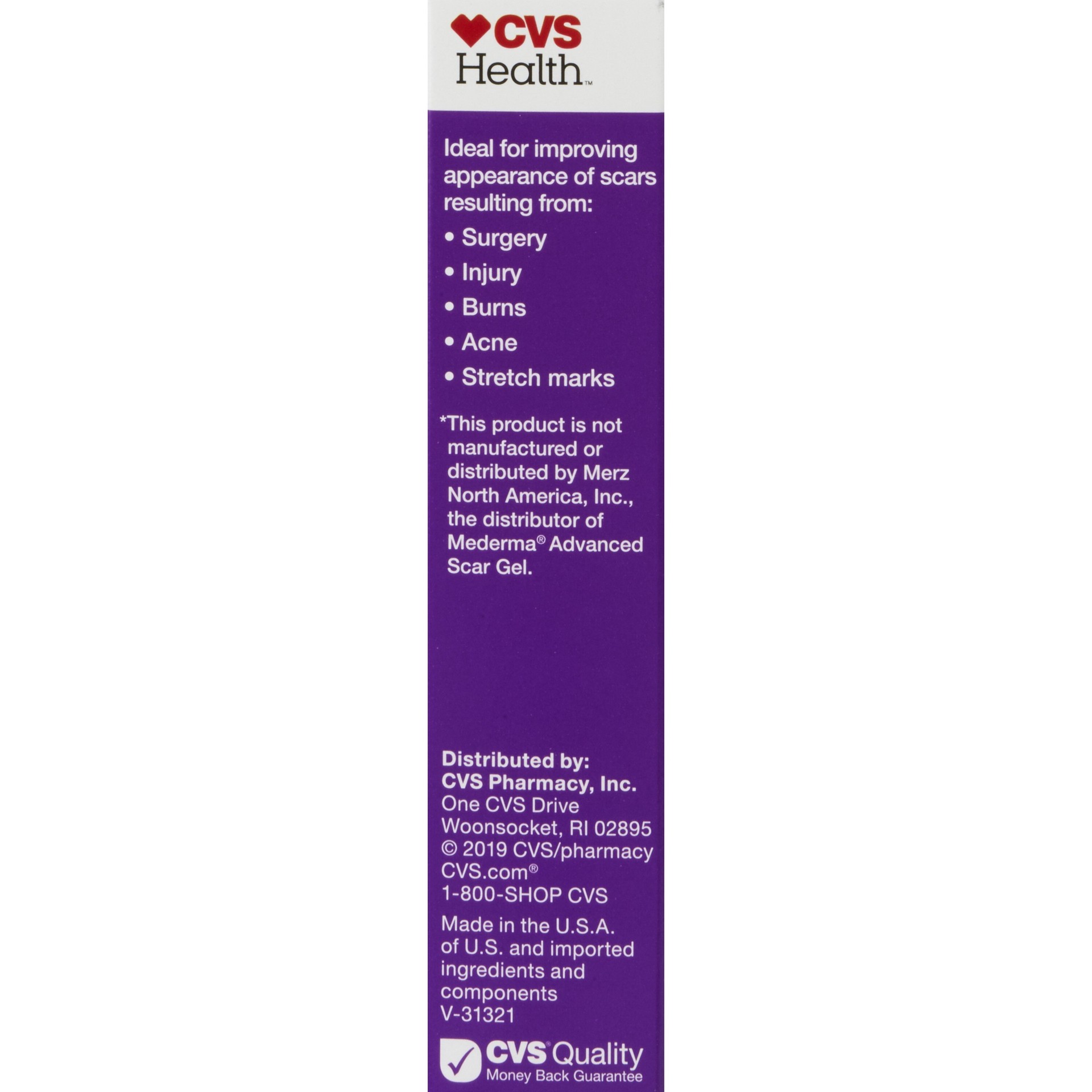 slide 6 of 10, CVS Health Scar Gel, 0.7 Oz, 1 ct