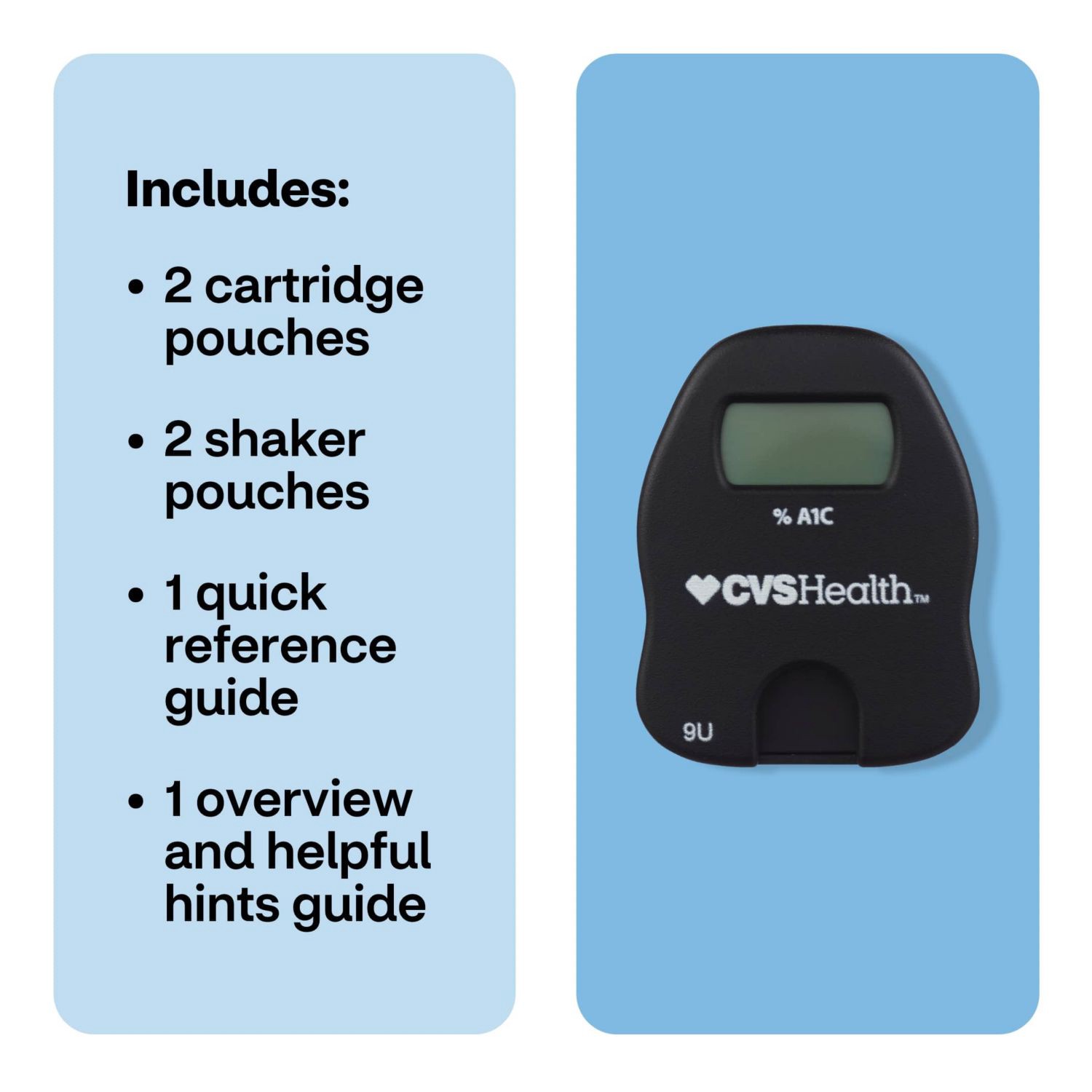 slide 2 of 9, CVS Health At Home A1C Test Kit, 1 ct