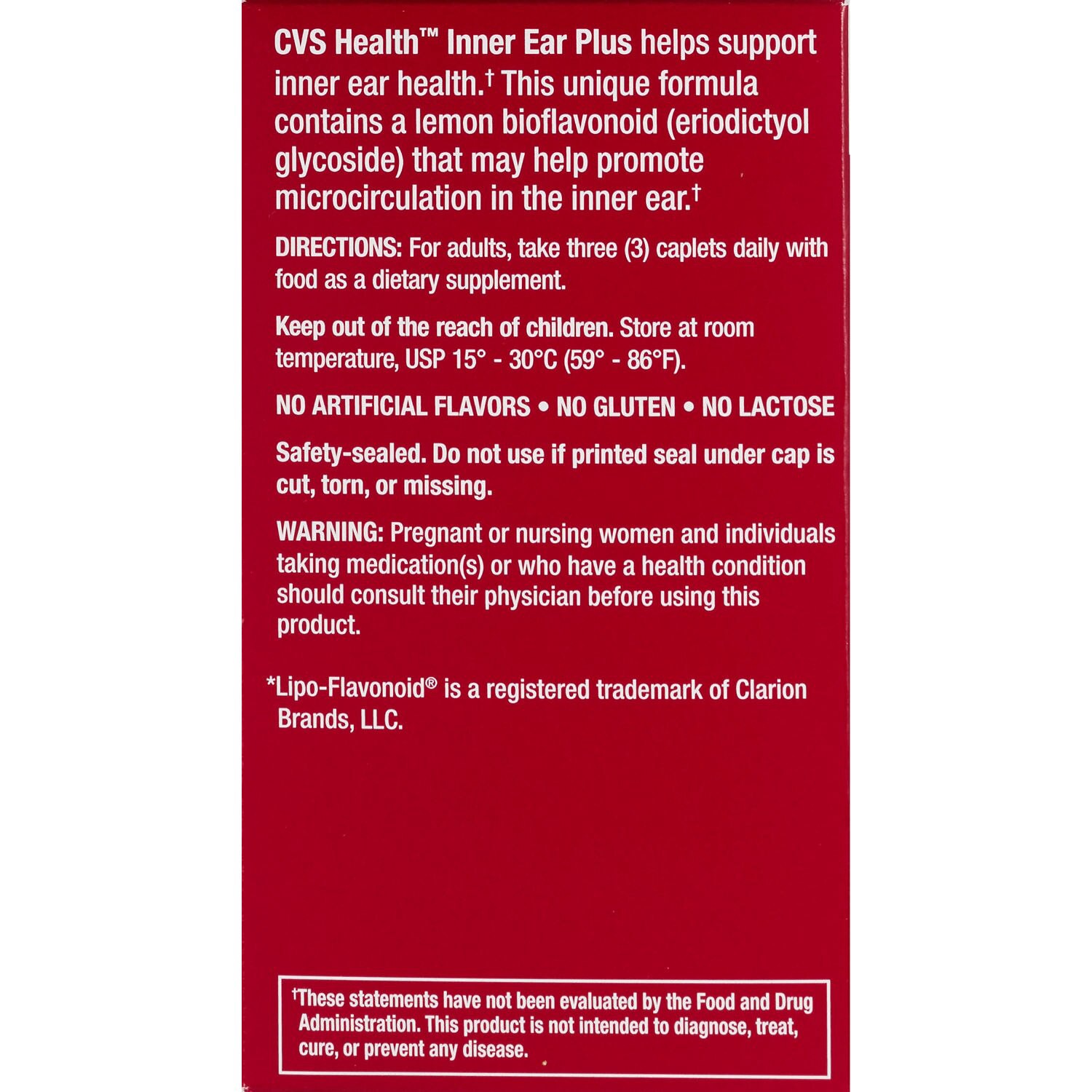 slide 3 of 5, CVS Health Inner Eear Plus Caplets, 100 Ct, 100 ct