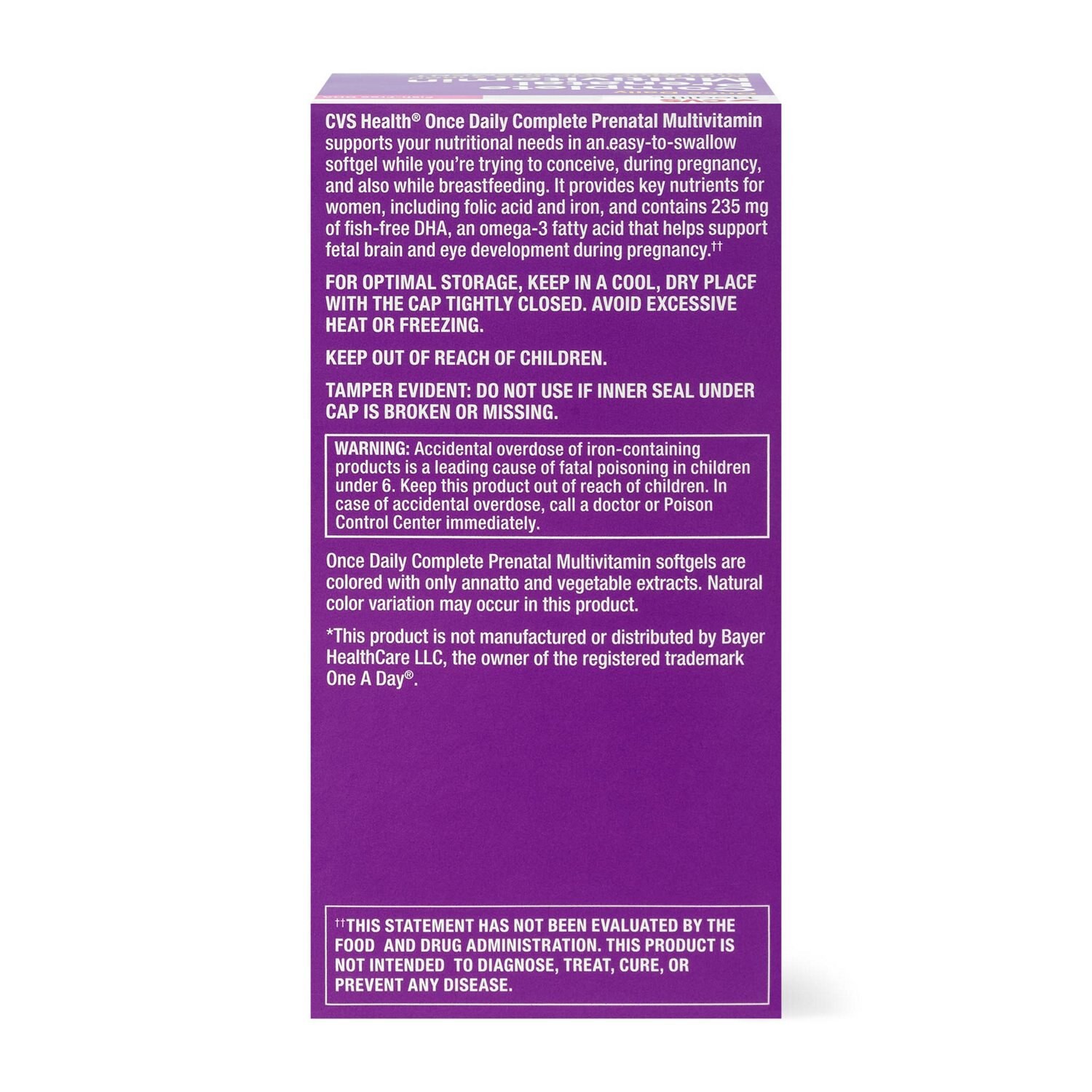 slide 2 of 6, CVS Health Complete Prenatal With Dha & Folic Acid Softgels, 30 Ct, 1 ct