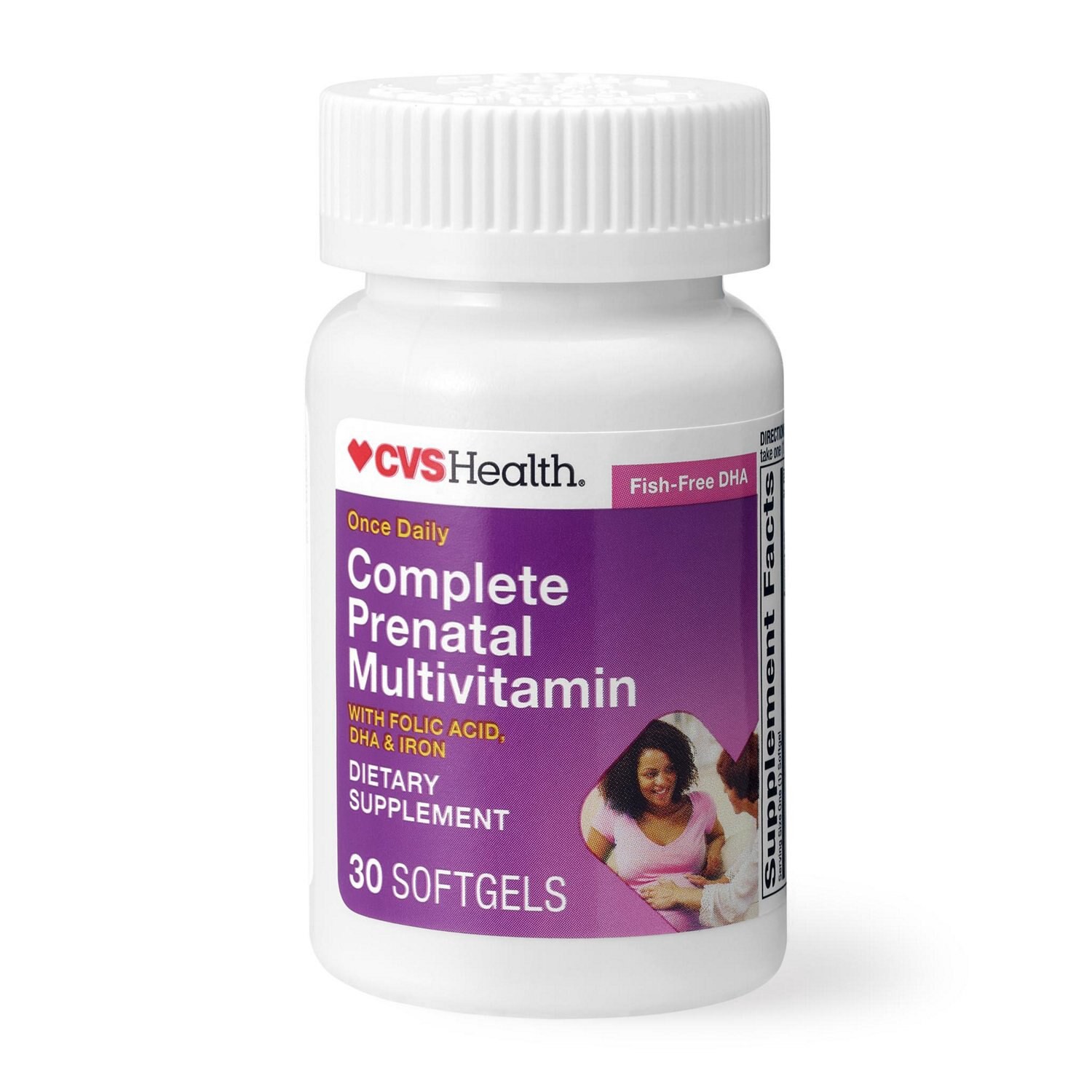 slide 4 of 6, CVS Health Complete Prenatal With Dha & Folic Acid Softgels, 30 Ct, 1 ct