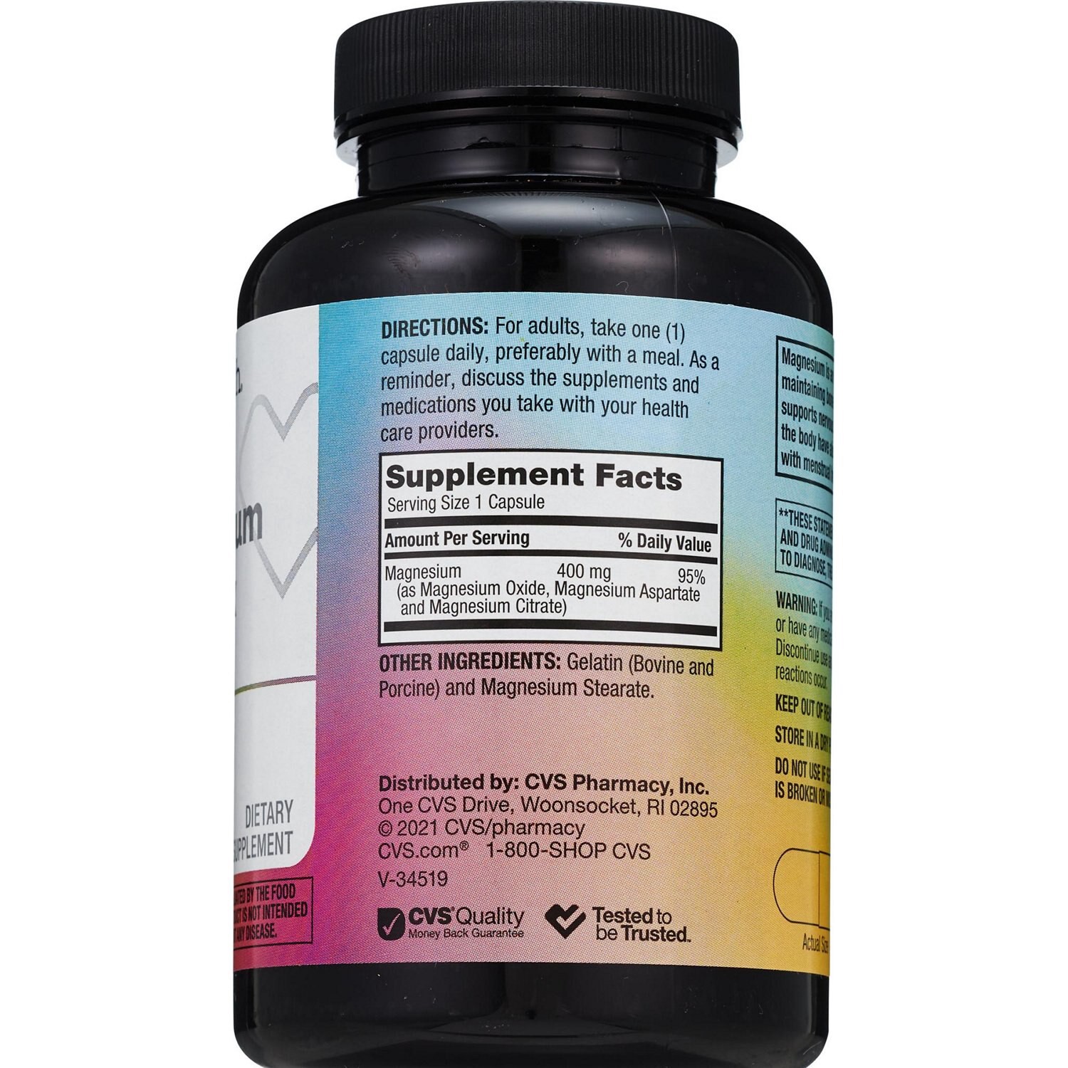 slide 3 of 3, CVS Health Triple Magnesium Complex Capsules, 120 Ct, 120 ct