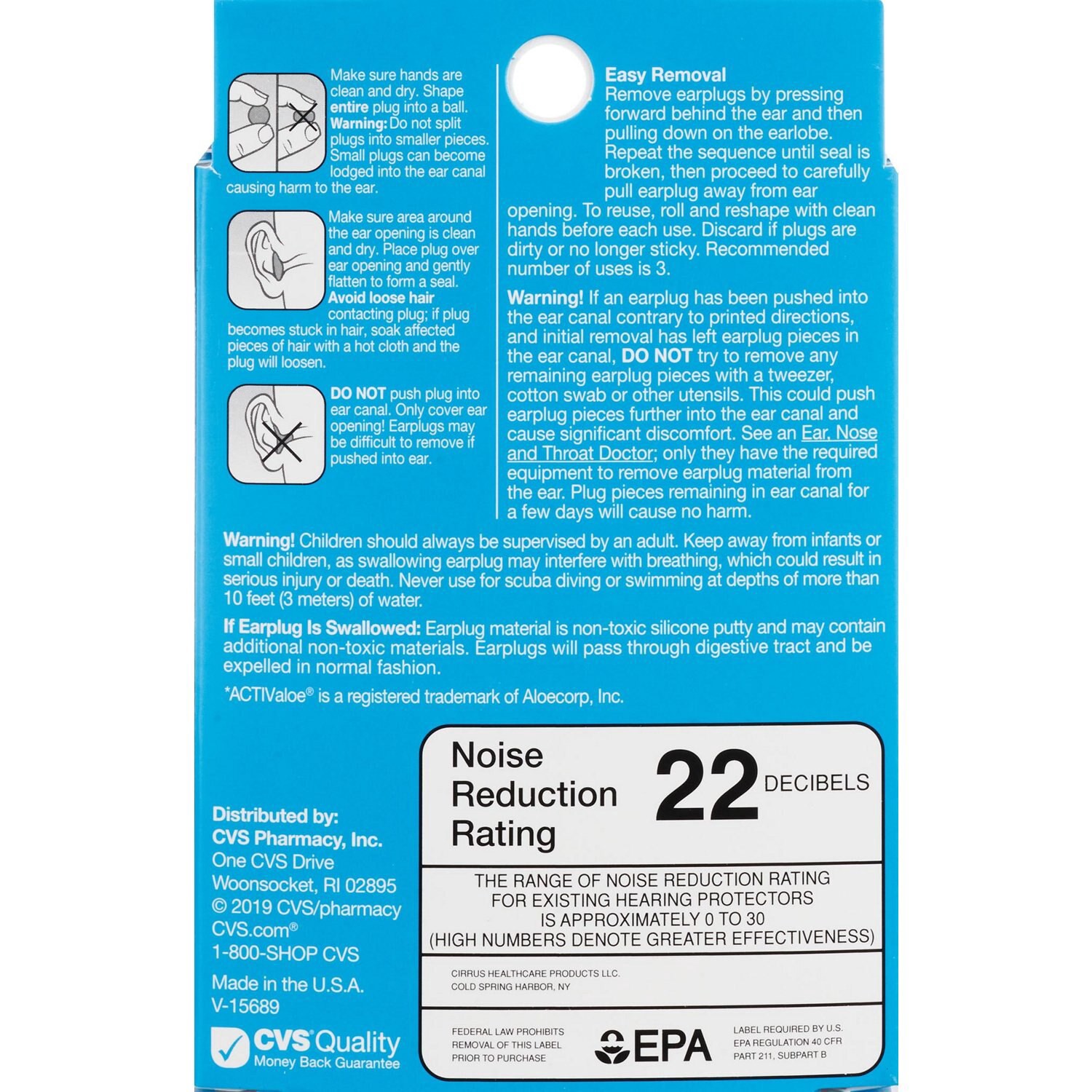 slide 3 of 3, CVS Health Children's Silicone Earplugs, 6 Pair, 1 ct