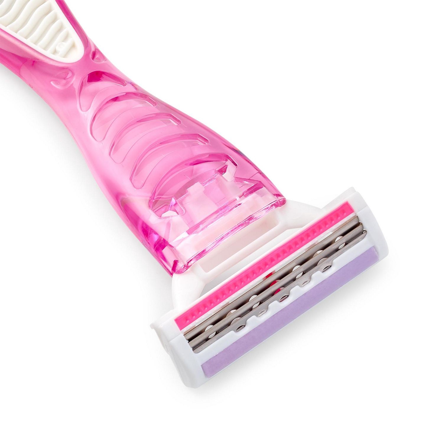 slide 7 of 7, CVS Beauty 3-Blade Lavender Disposable Razors, 4Ct, 1 ct
