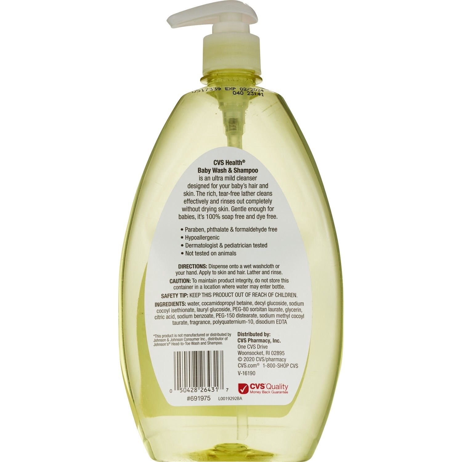 slide 2 of 2, Cvs Health Baby Wash & Shampoo, 28 Oz, 1 ct