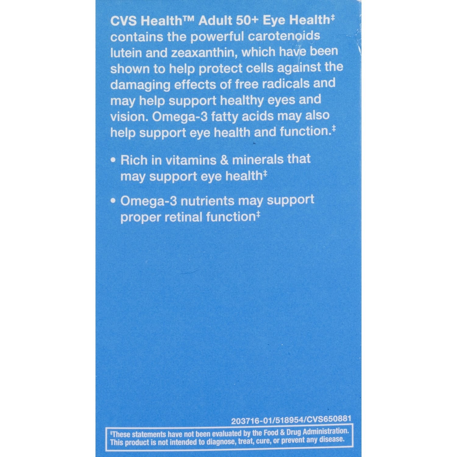 slide 5 of 6, CVS Health One Per Day Adult 50+ Eye Health Softgels, 90Ct, 1 ct