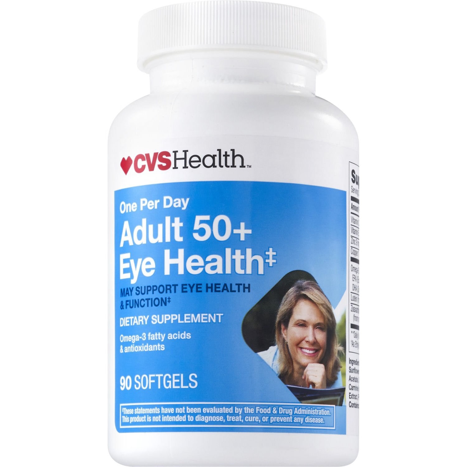 slide 6 of 6, CVS Health One Per Day Adult 50+ Eye Health Softgels, 90Ct, 1 ct