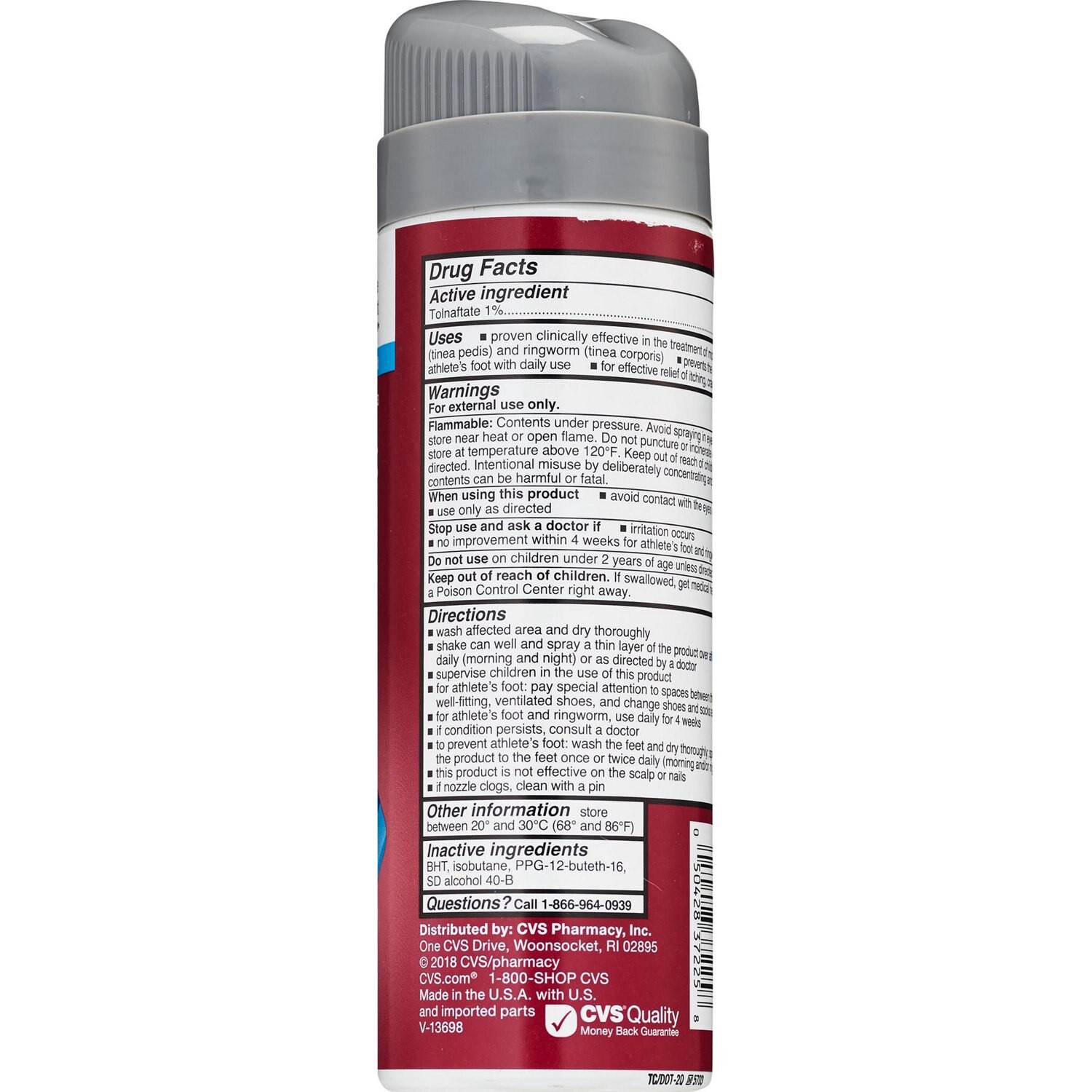 slide 3 of 5, CVS Health Antifungal Athlete's Foot Liquid Spray, 5.3 Oz, 1 ct