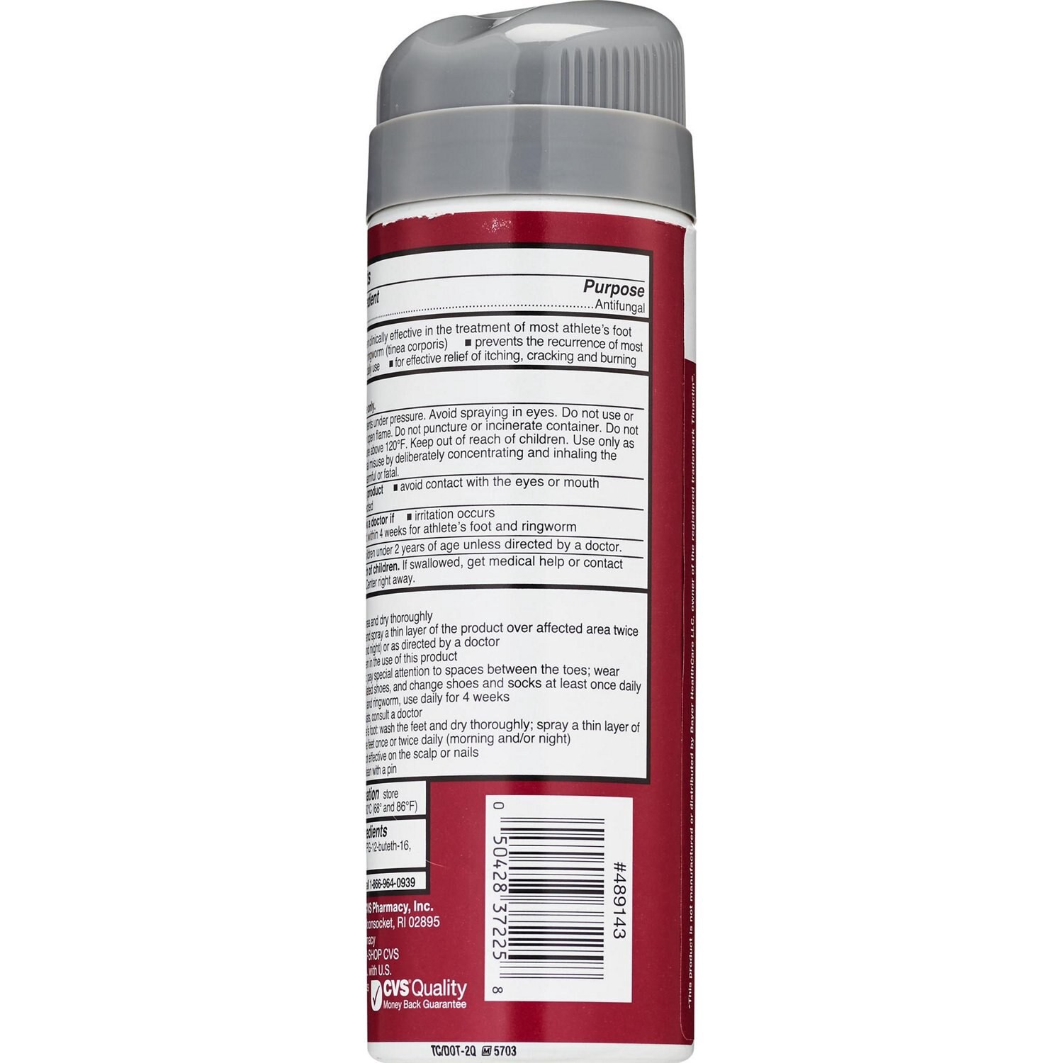 slide 5 of 5, CVS Health Antifungal Athlete's Foot Liquid Spray, 5.3 Oz, 1 ct