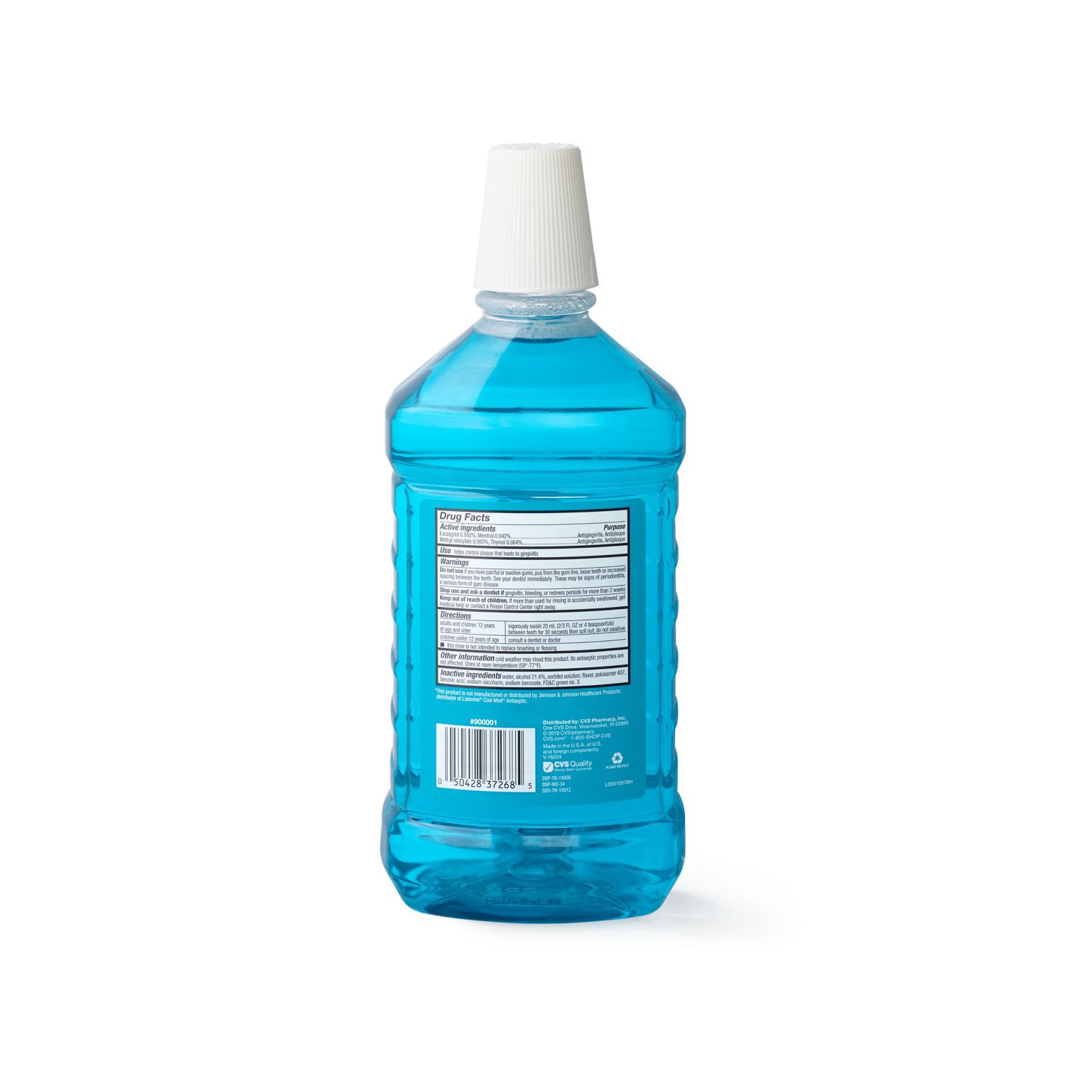 slide 3 of 3, Cvs Health Antiseptic Mouthwash For Antigingivitis & Antiplaque, Blue Mint, 1.5 L, 1 ct