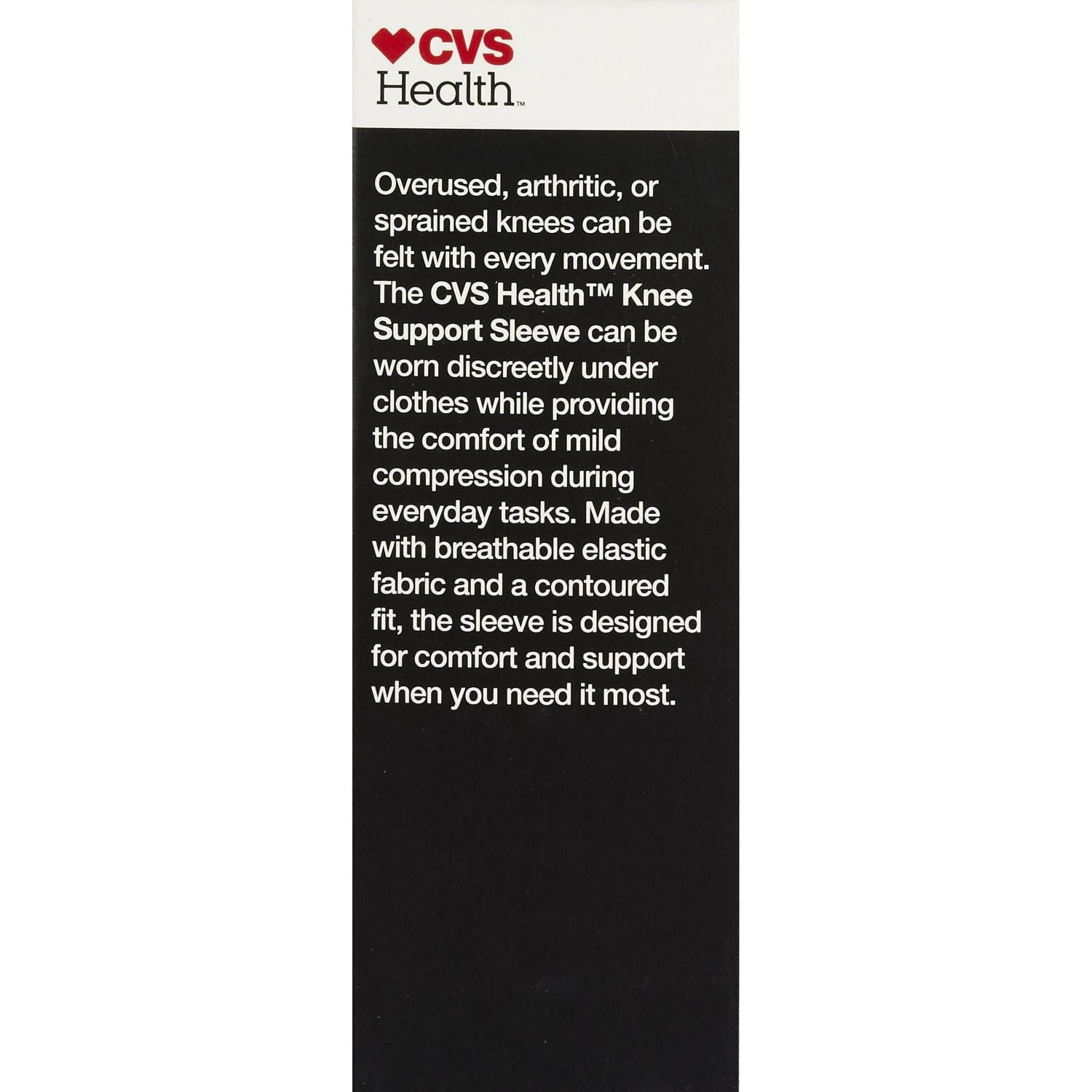 slide 4 of 4, Cvs Health Knee Support Sleeve, X-Large, 1 ct