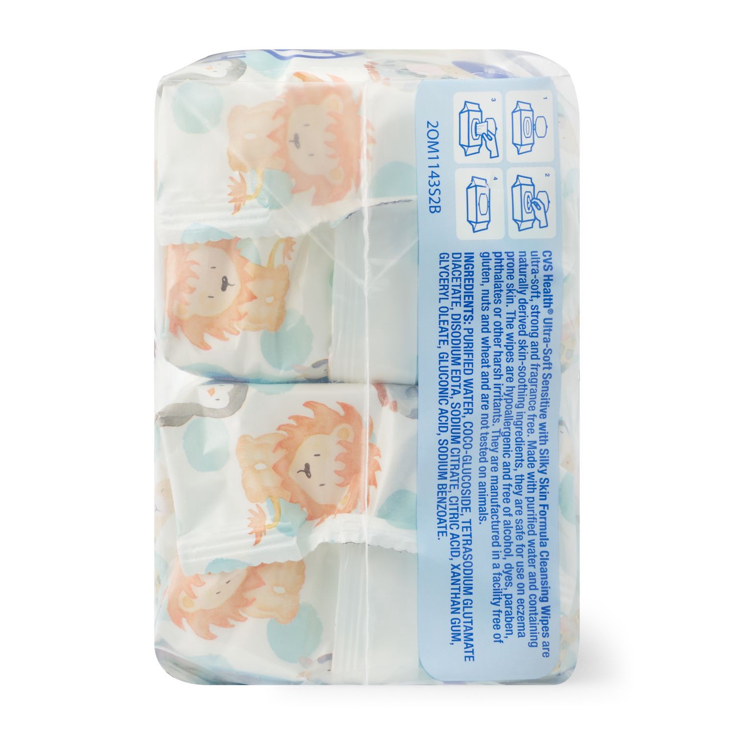 slide 5 of 5, CVS Health Ultra-Soft Sensitive Cleansing Wipes, 84 Ct, 2 Pk, 84 ct