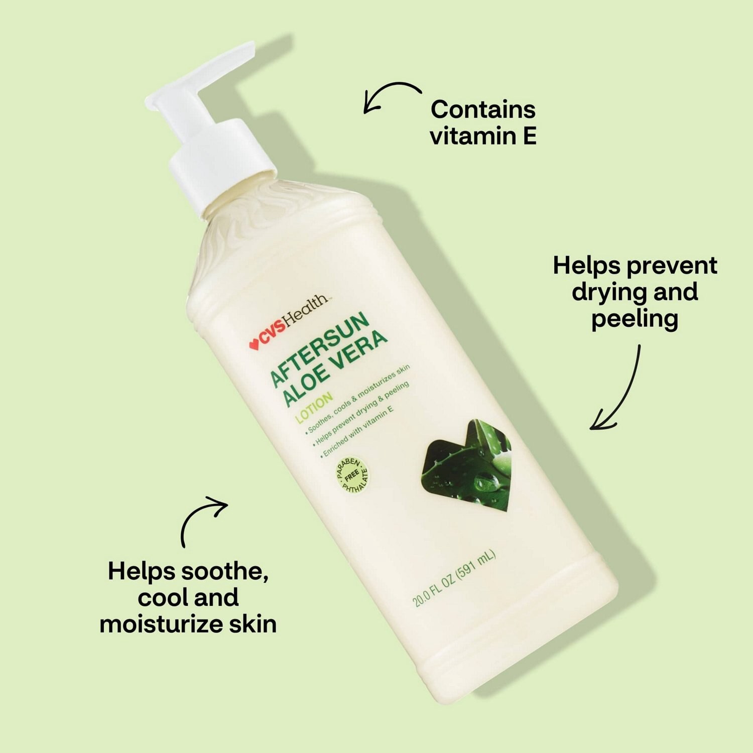 slide 6 of 7, Cvs Health Aftersun Moisturizing Lotion Value Size, 20 Oz, 1 ct