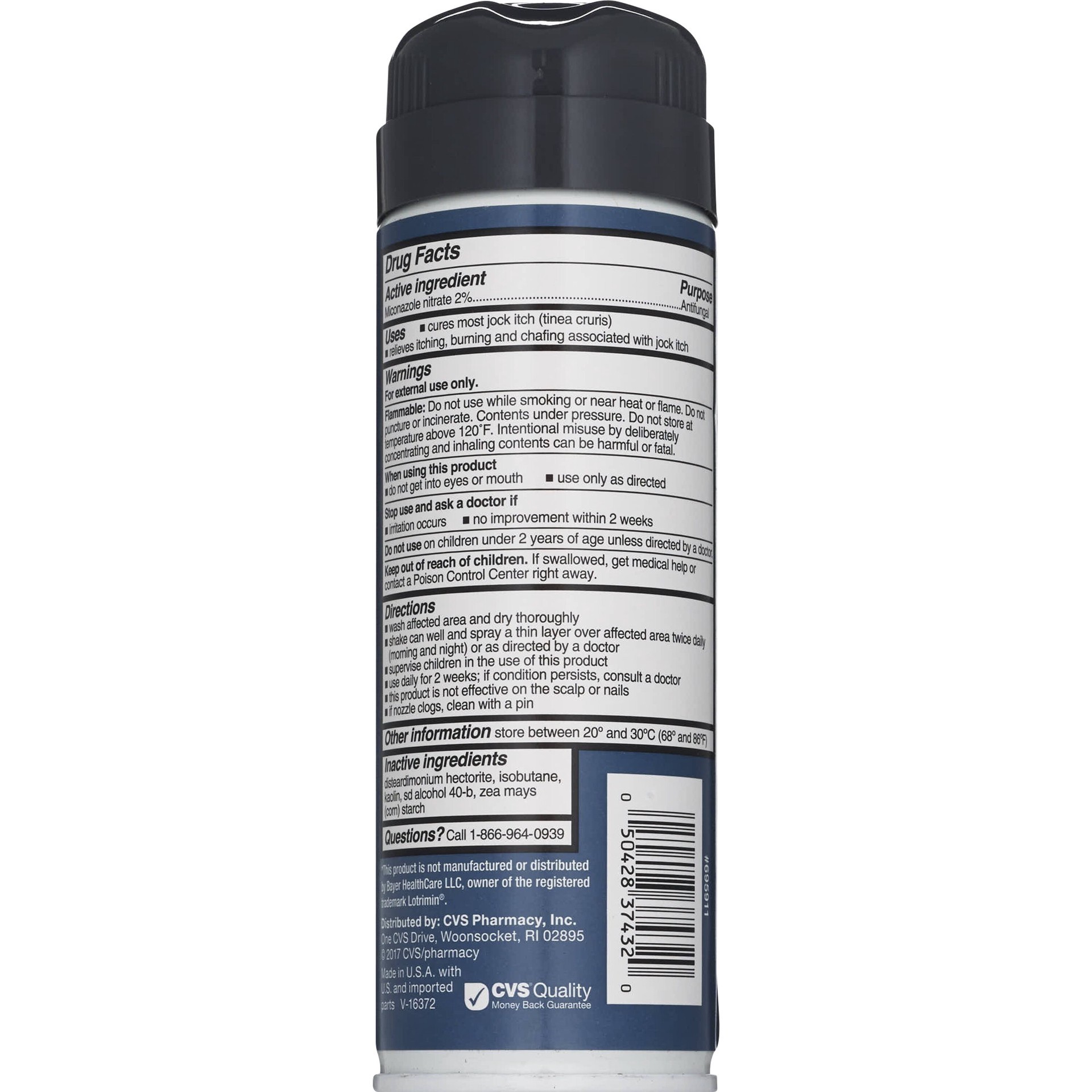 slide 2 of 10, CVS Health Jock Itch Spray, 4.6 Oz, 1 ct