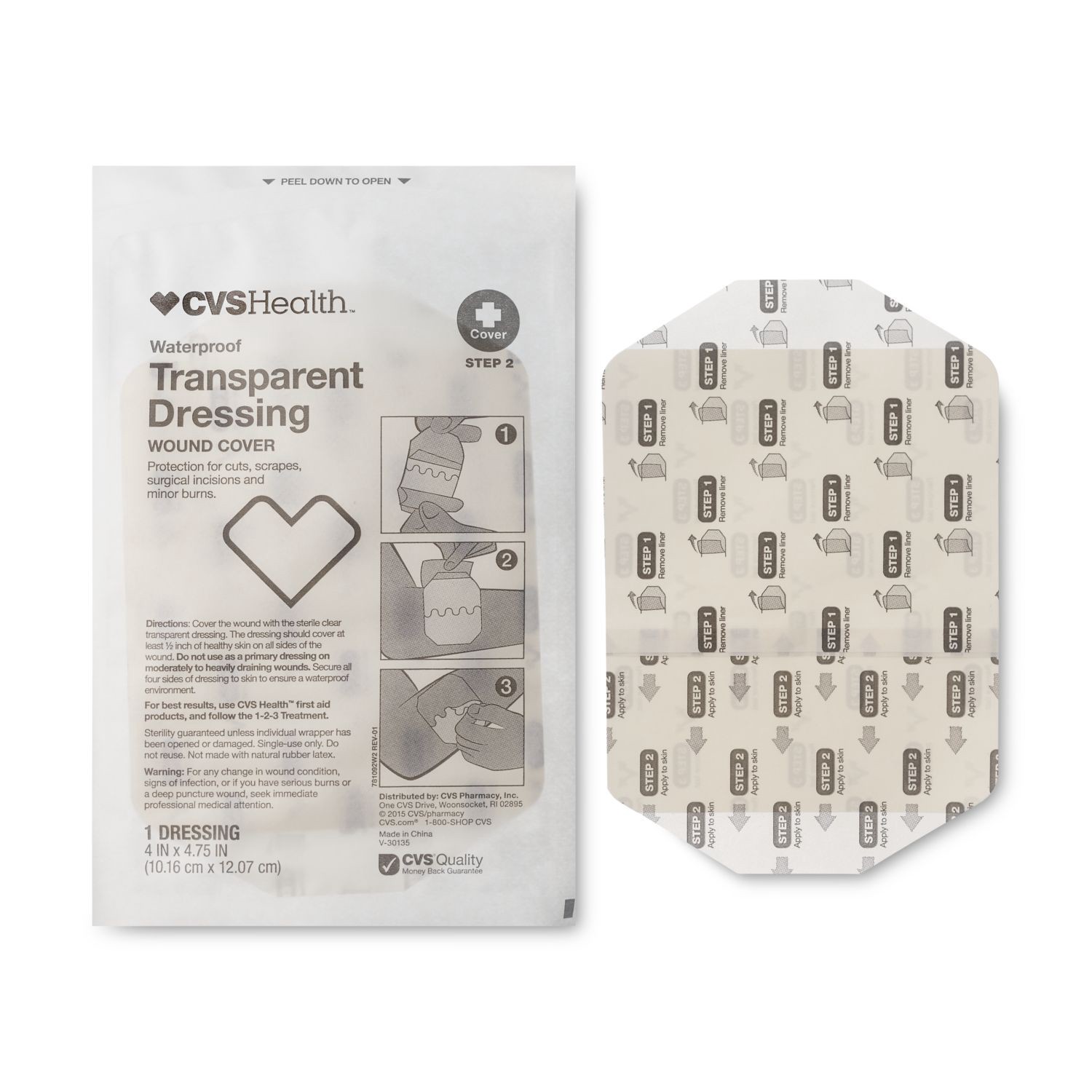 slide 7 of 8, CVS Health Advanced Care Waterproof Transparent Dressings, 4 Ct, 1 ct