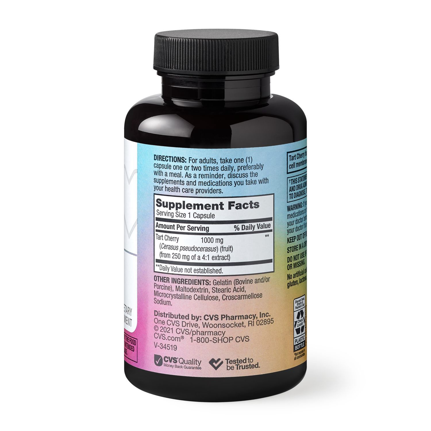 slide 2 of 4, CVS Health Tart Cherry Capsules, 90 Ct, 1 ct