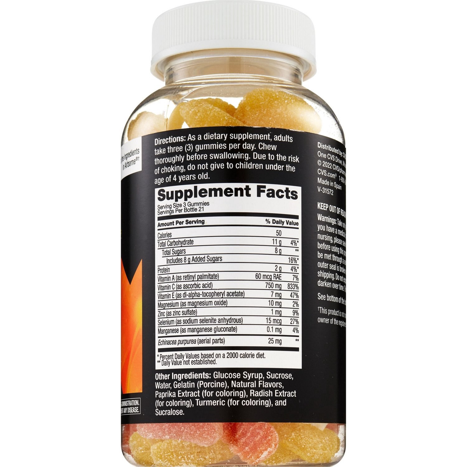 slide 4 of 4, CVS Health Adult Airshield, Immune Support Gummies, Mixed Berry, 63 Ct, 1 ct