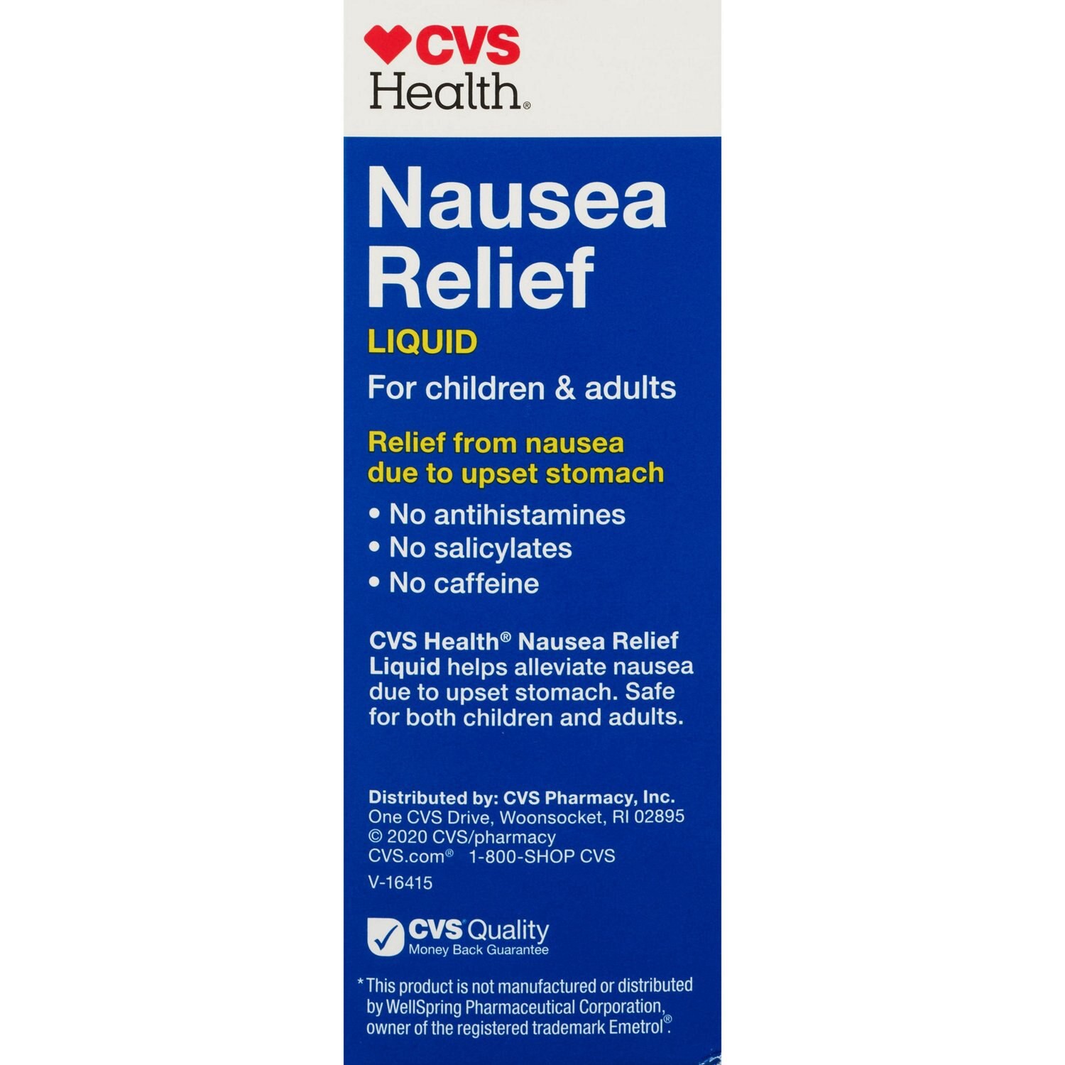 slide 5 of 5, CVS Health Nausea Relief Liquid, Cherry, 4 Oz, 1 ct