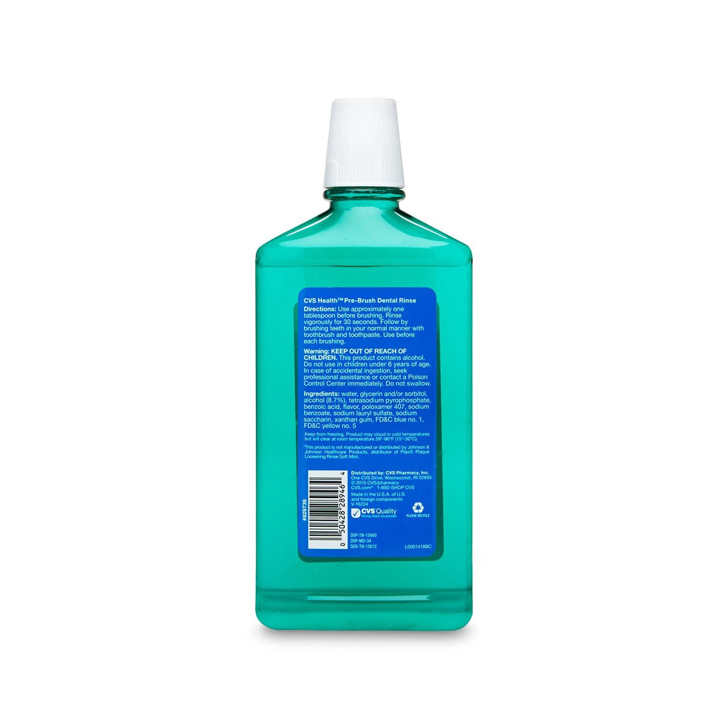 slide 2 of 2, CVS Health Pre-Brush Dental Rinse, Green Mint, 24 Oz, 1 ct