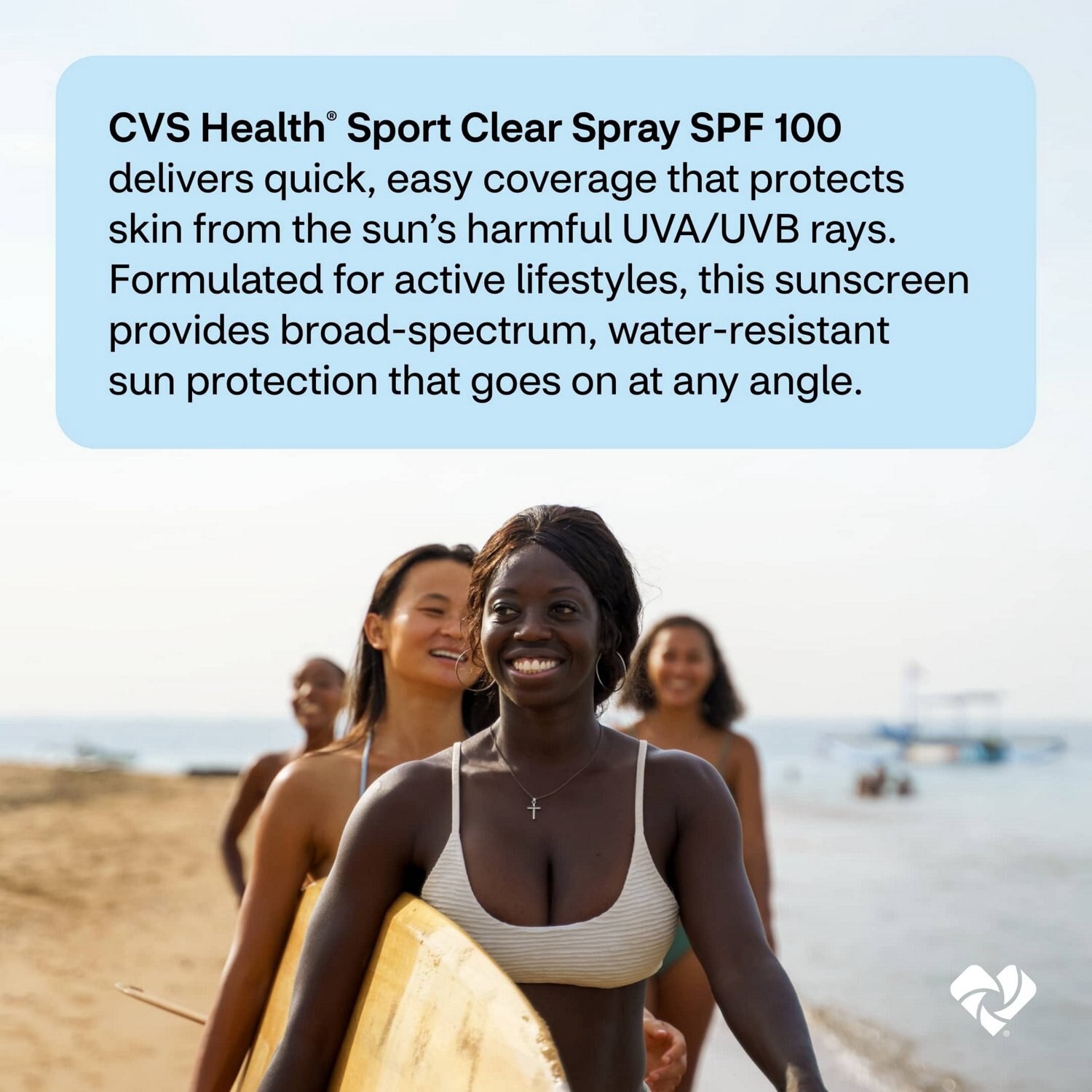slide 3 of 12, CVS Health Sport Clear Broad Spectrum Sunscreen Spray 5.5 Oz, Spf 100+, 1 ct