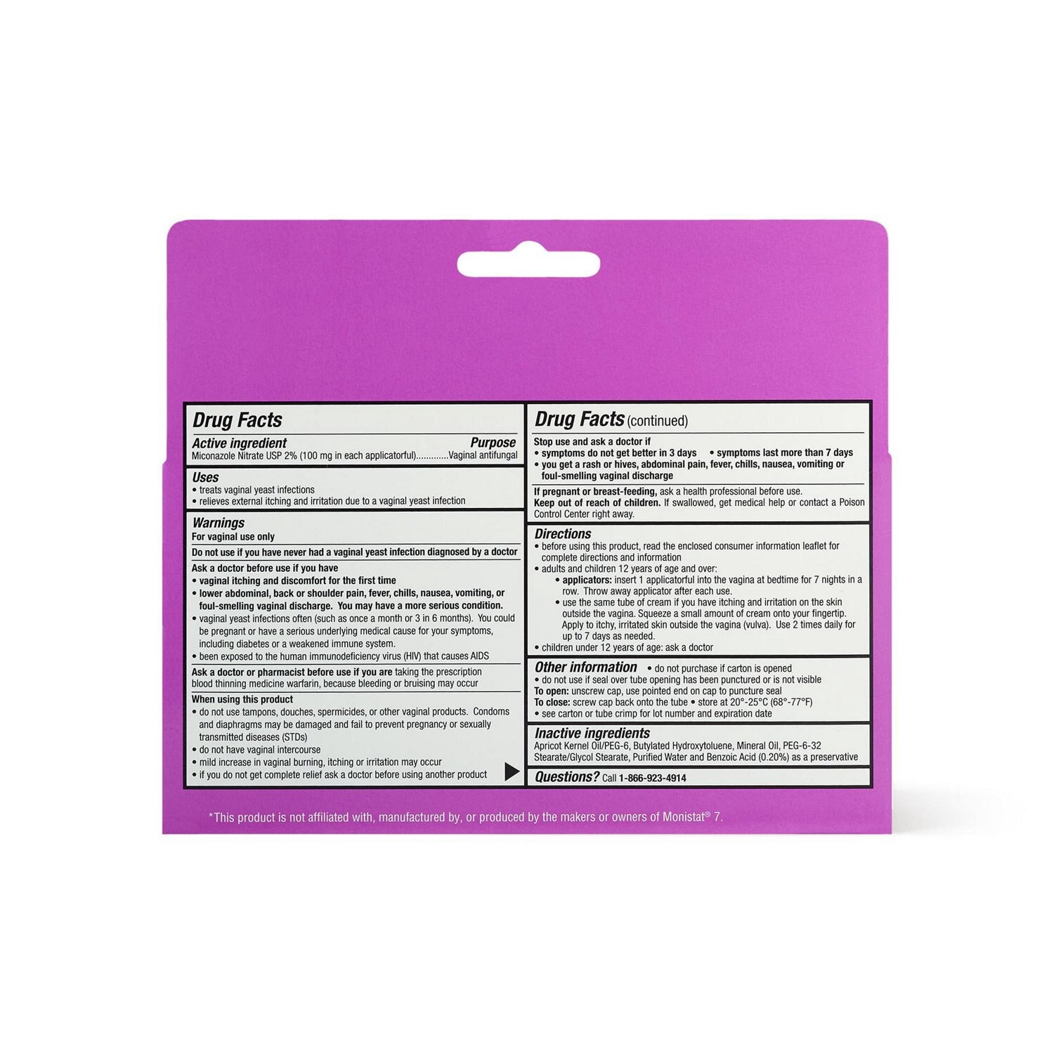 slide 3 of 4, CVS Health Miconazole 7 Day Vaginal Treatment Cream, 1.59 Oz, 1 ct