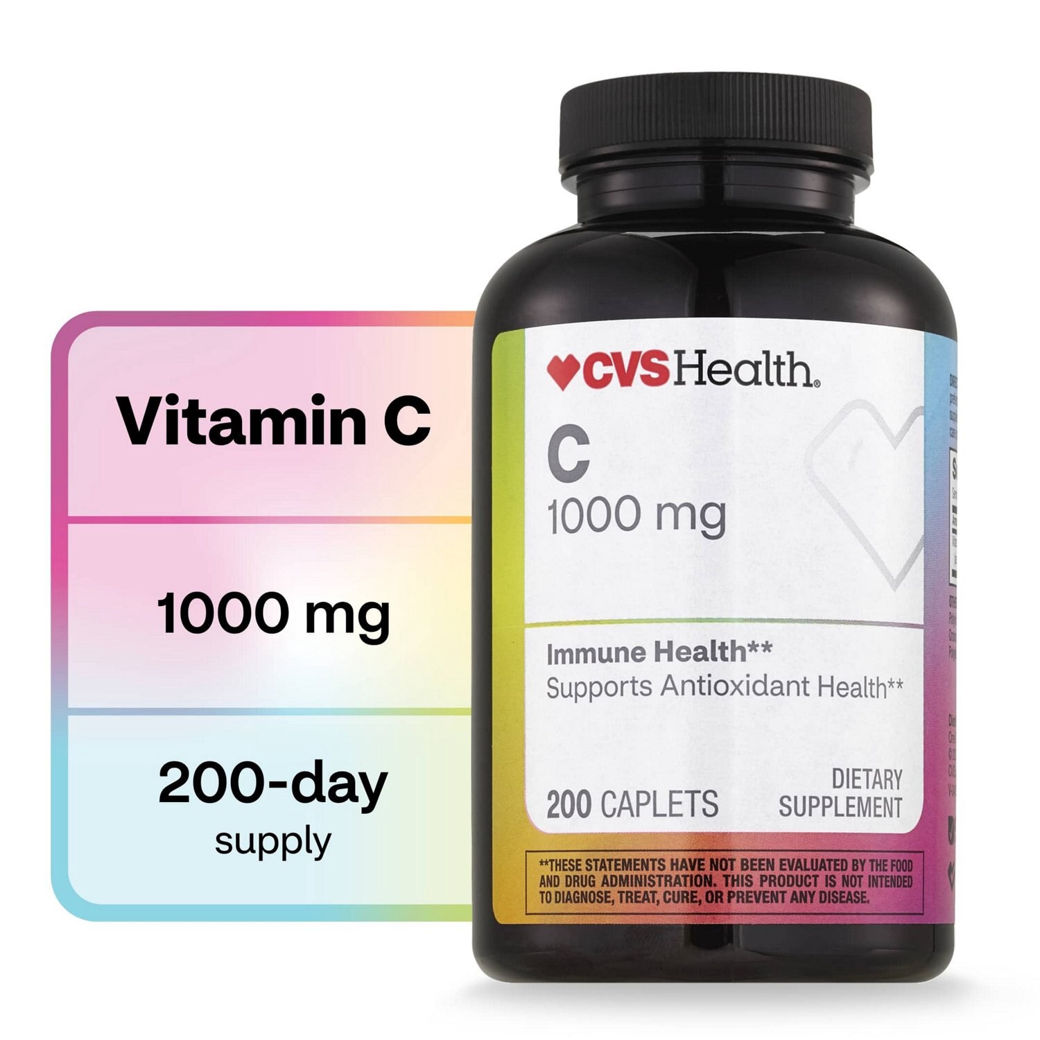 slide 7 of 11, CVS Health Vitamin C Caplets, 200 Ct, 1 ct