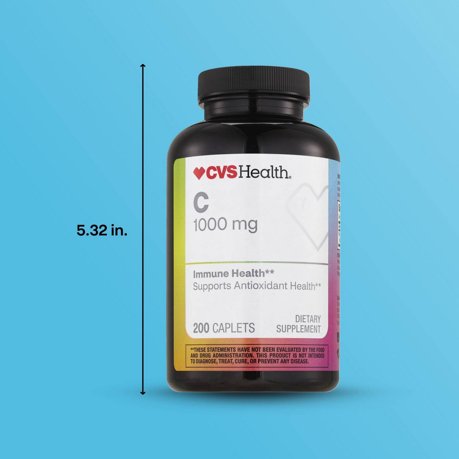 slide 8 of 11, CVS Health Vitamin C Caplets, 200 Ct, 1 ct