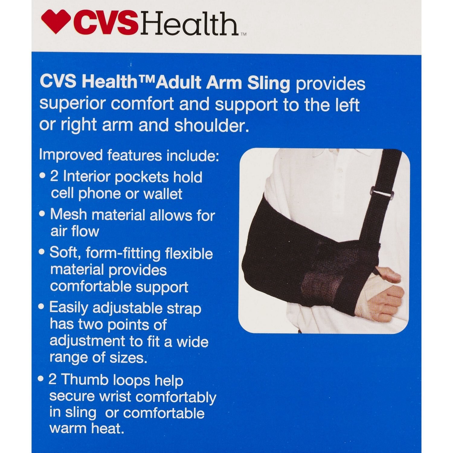 slide 4 of 4, Cvs Health Universal Arm Sling, 1 ct