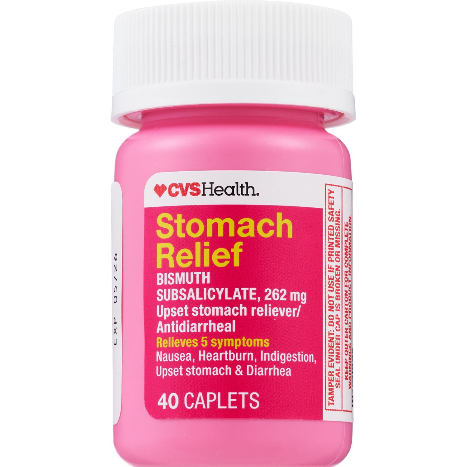 slide 2 of 3, Cvs Health Stomach Relief Caplets, 40 Ct, 1 ct