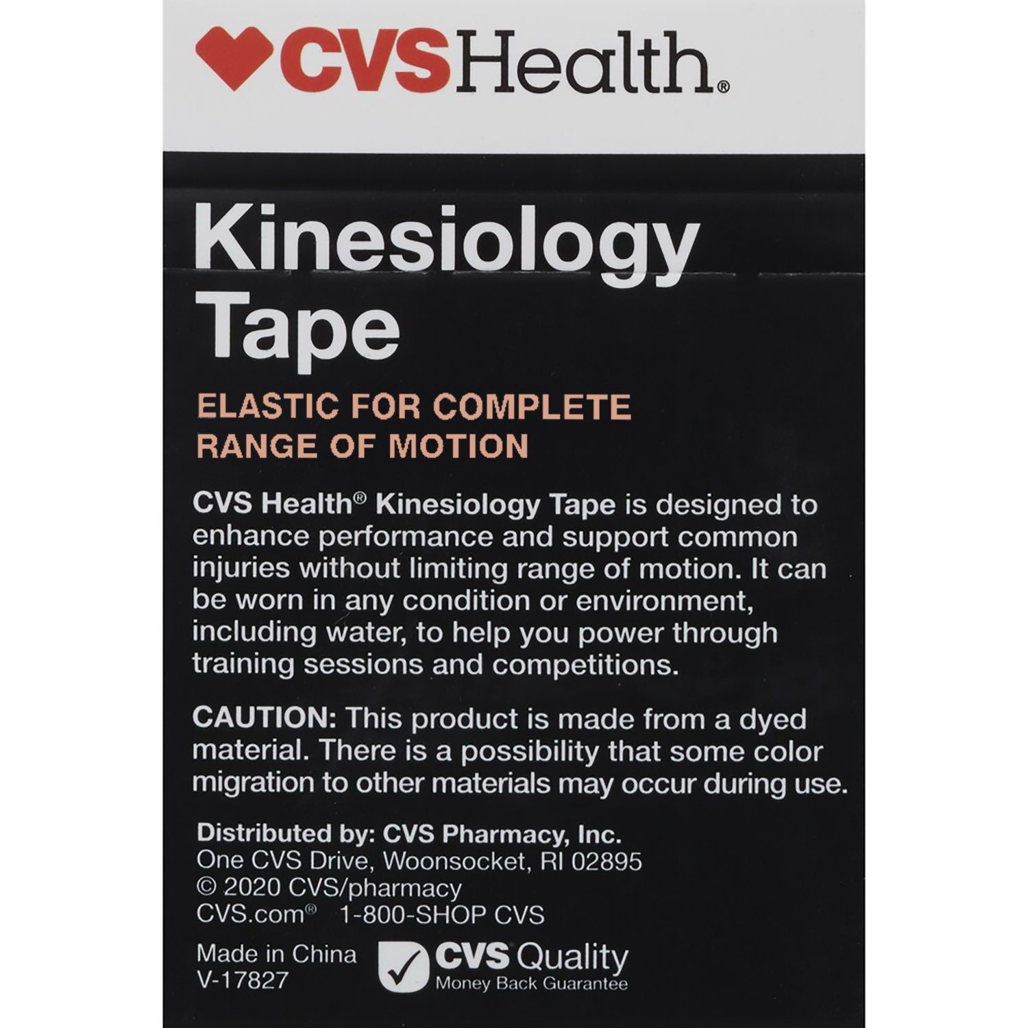 slide 6 of 7, CVS Health Kinesiology Athletic Tape Strips, Charcoal Gray, 1 ct