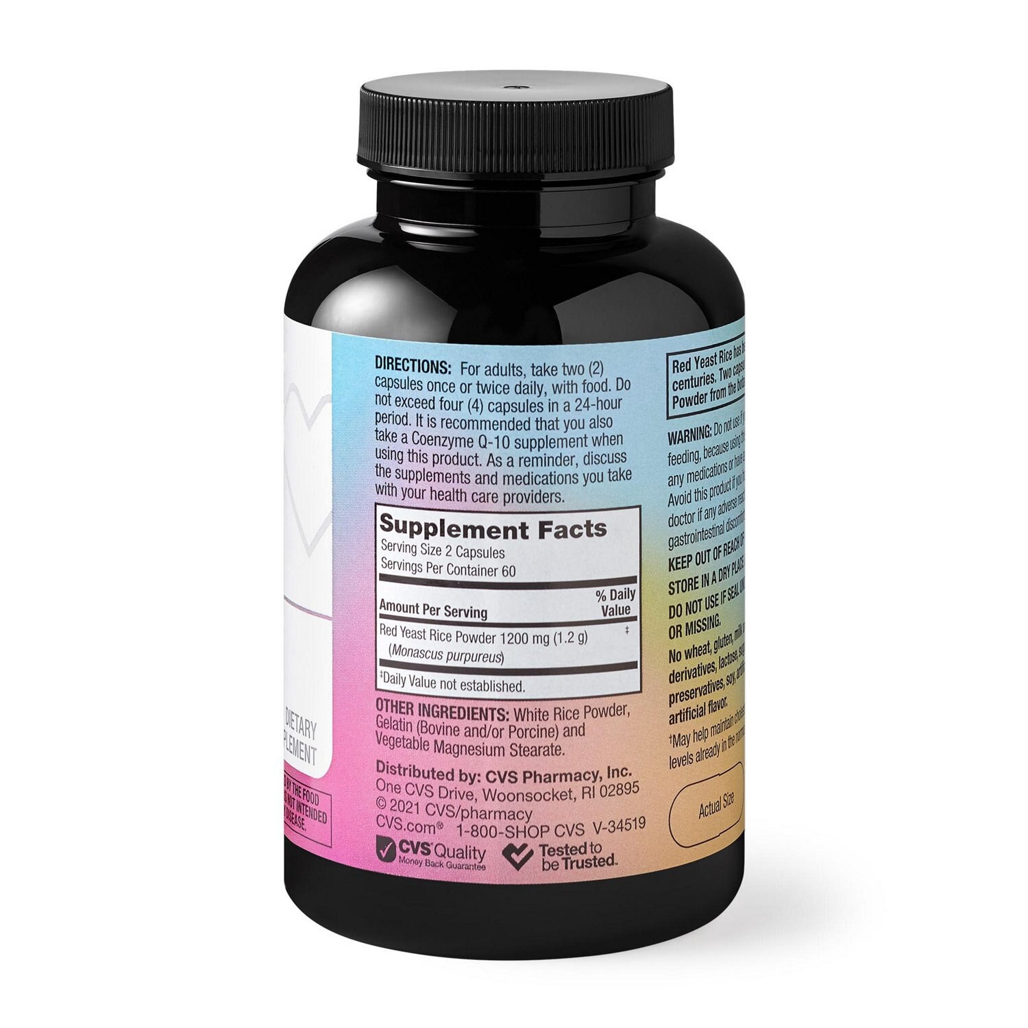 slide 4 of 5, CVS Health Red Yeast Rice Capsules, 120 Ct, 1 ct